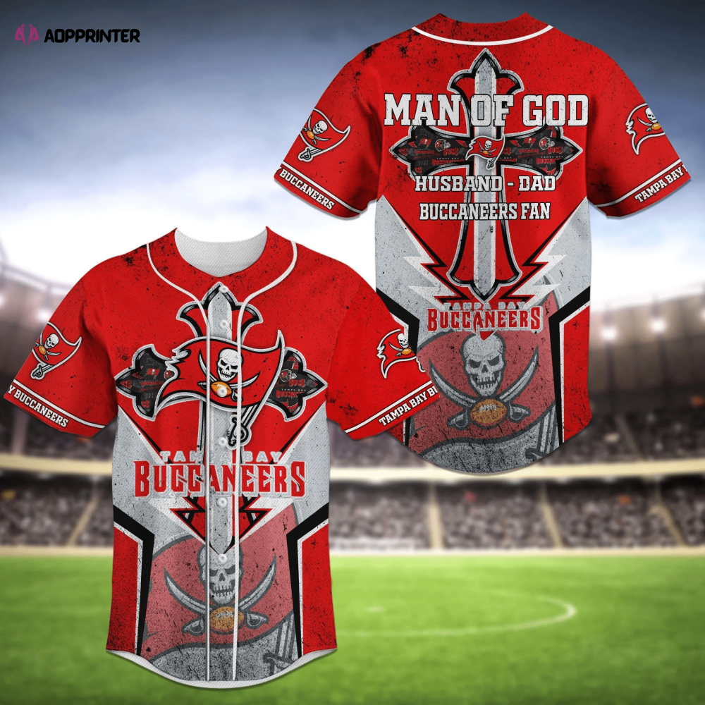 Man of God Tampa Bay Buccaneers Baseball Jersey Shirt - Aopprinter