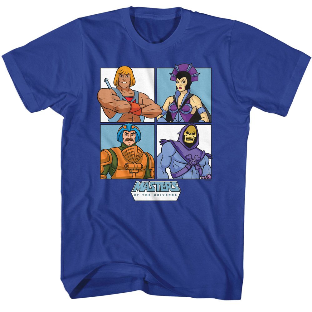 Masters Of The Universe - MOTU Four Character Squares Boyfriend Tee