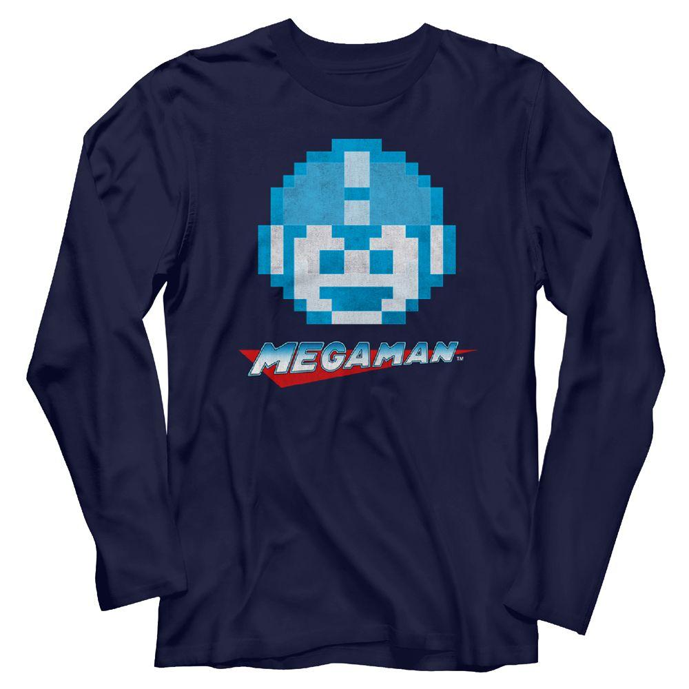 Mega Man Megaface Long Sleeve T-Shirt