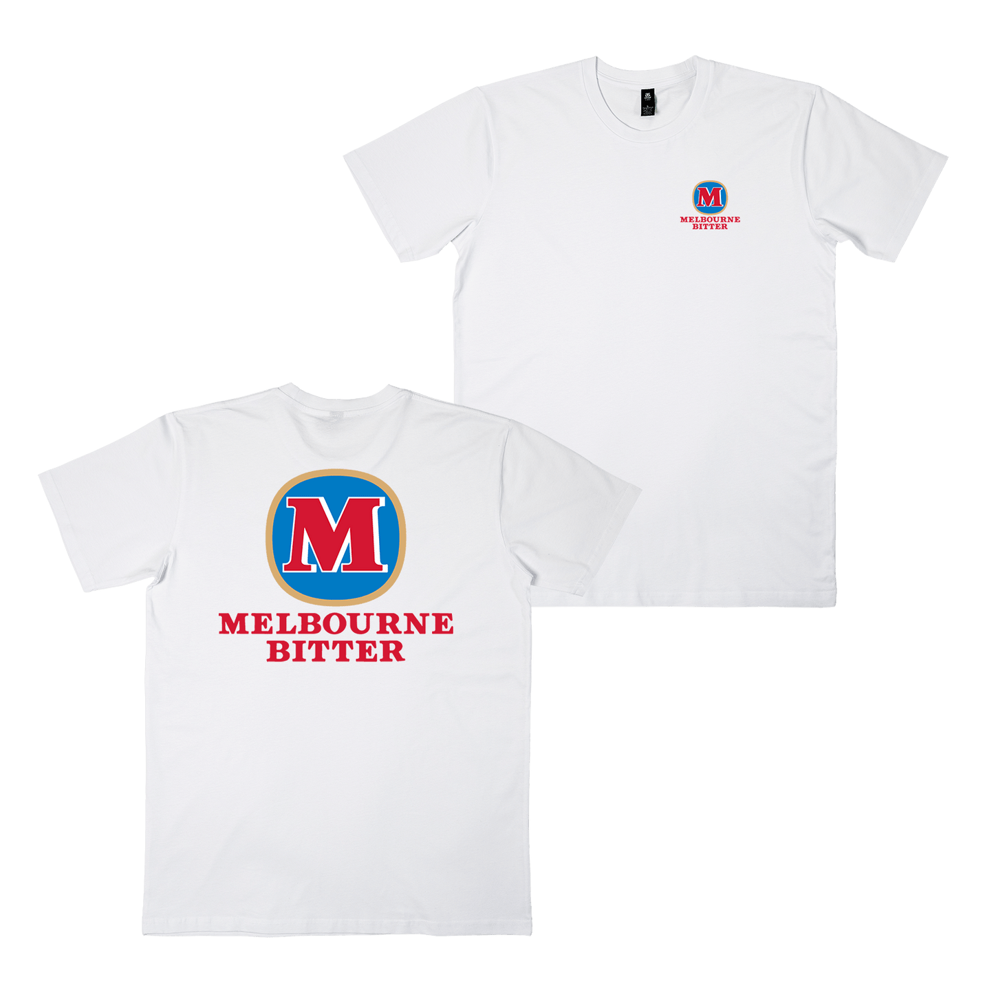 Melbourne Bitter Stripped Tee White