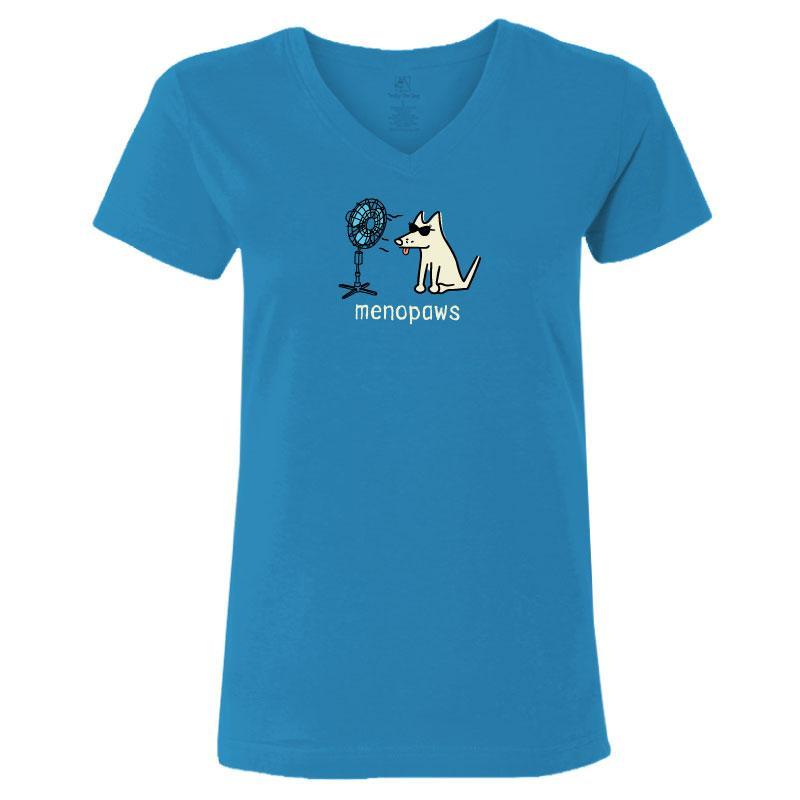 Menopaws - Ladies T-Shirt V-Neck