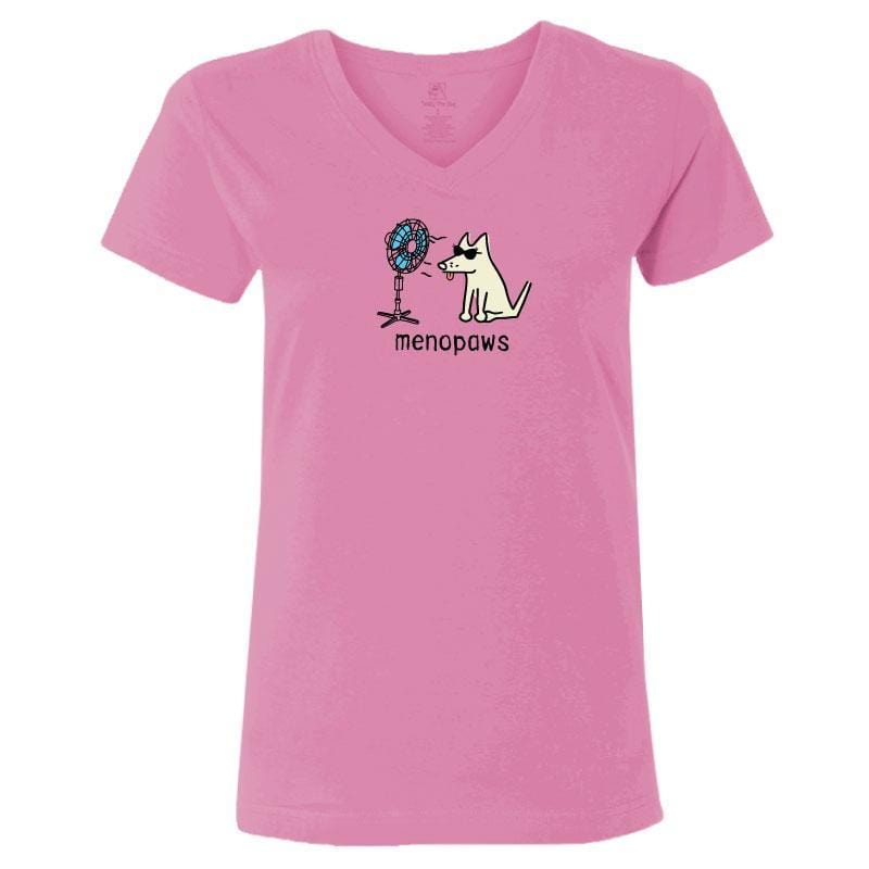 Menopaws - Ladies T-Shirt V-Neck