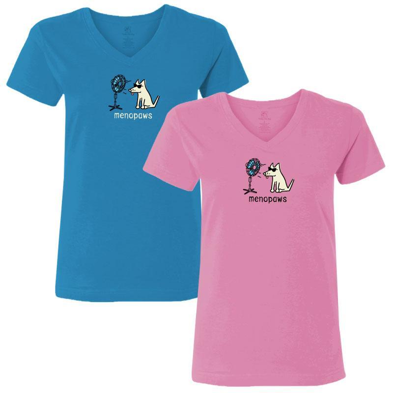 Menopaws - Ladies T-Shirt V-Neck