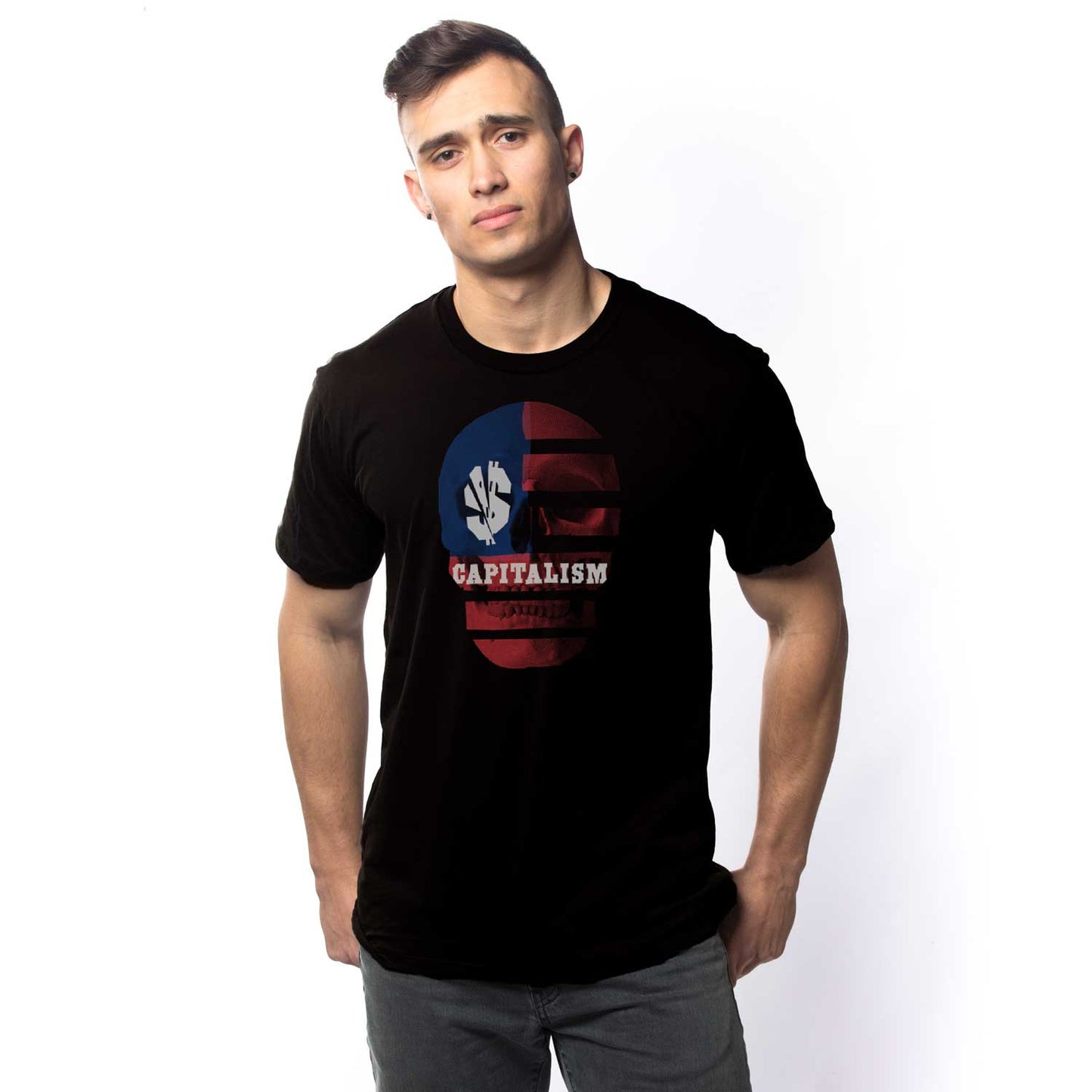 Capitalism Skull T-shirt | Supports Income Equality