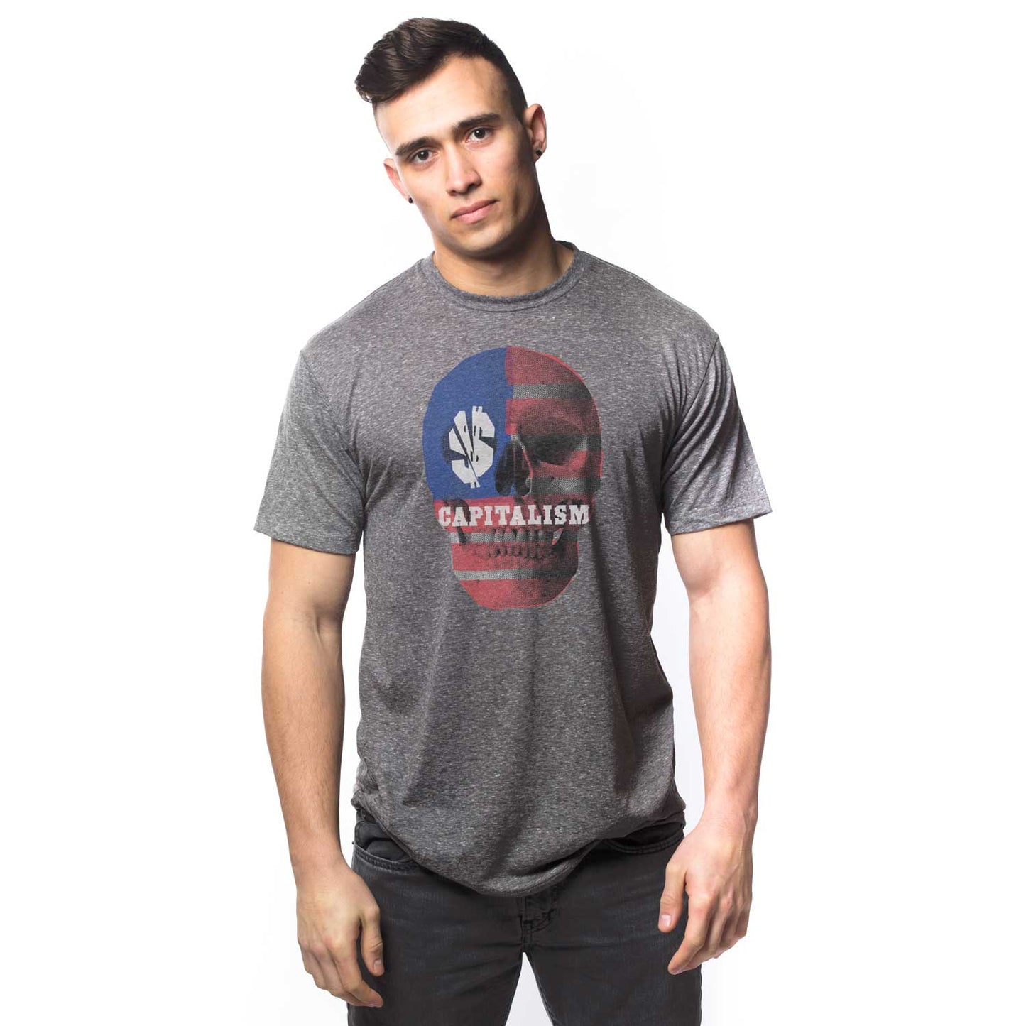 Capitalism Skull T-shirt | Supports Income Equality