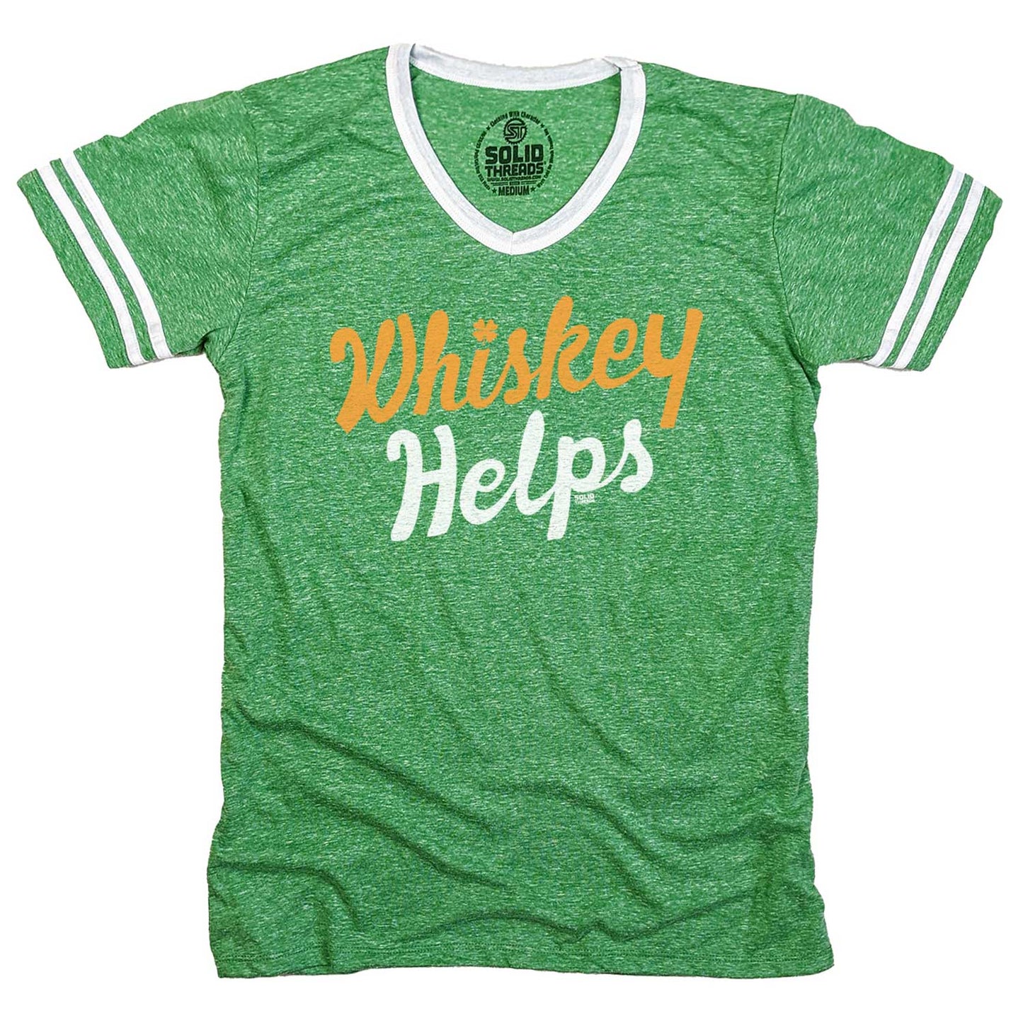 Irish Whiskey Helps Ringer V-Neck Tee