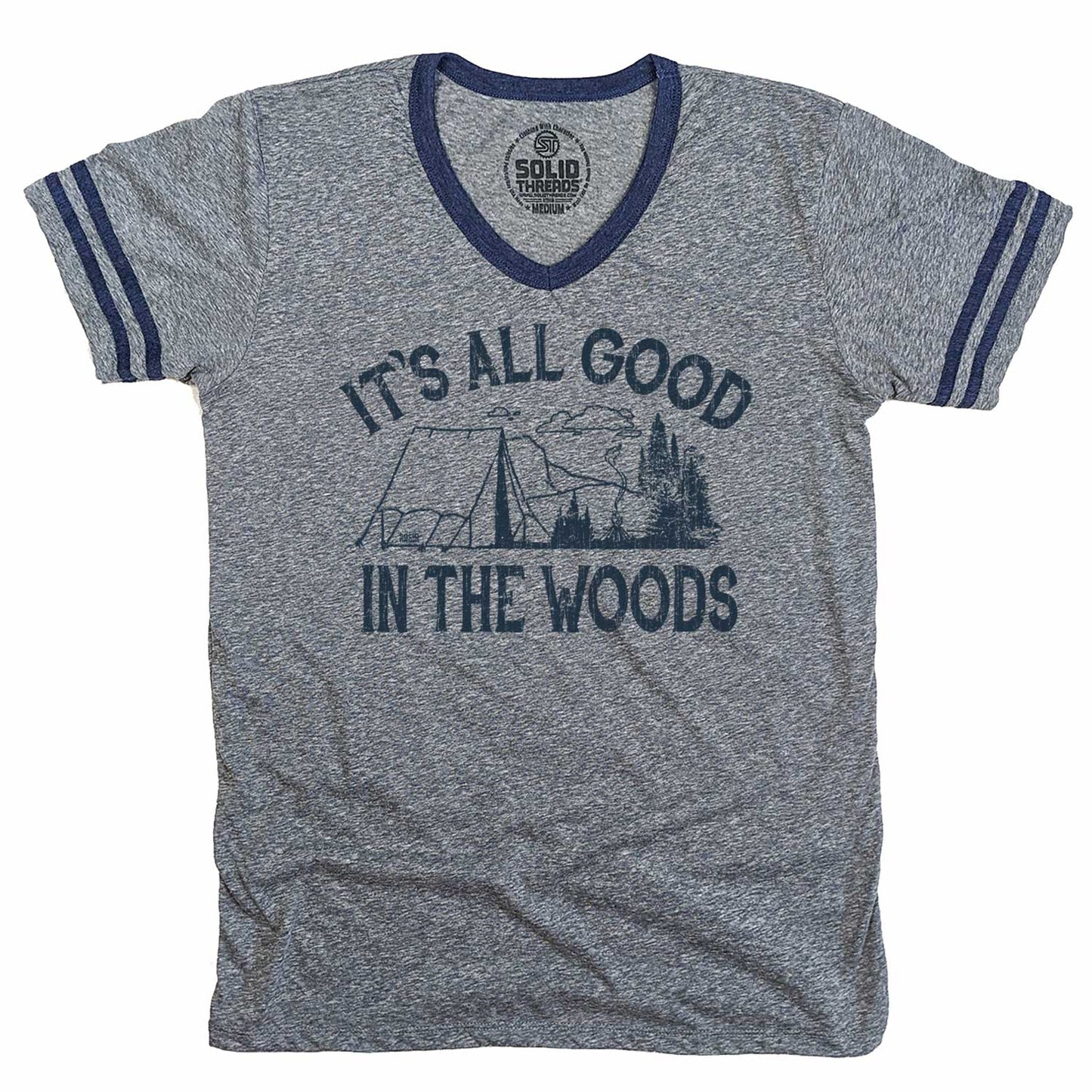 It's All Good In The Woods Ringer V-Neck Tee