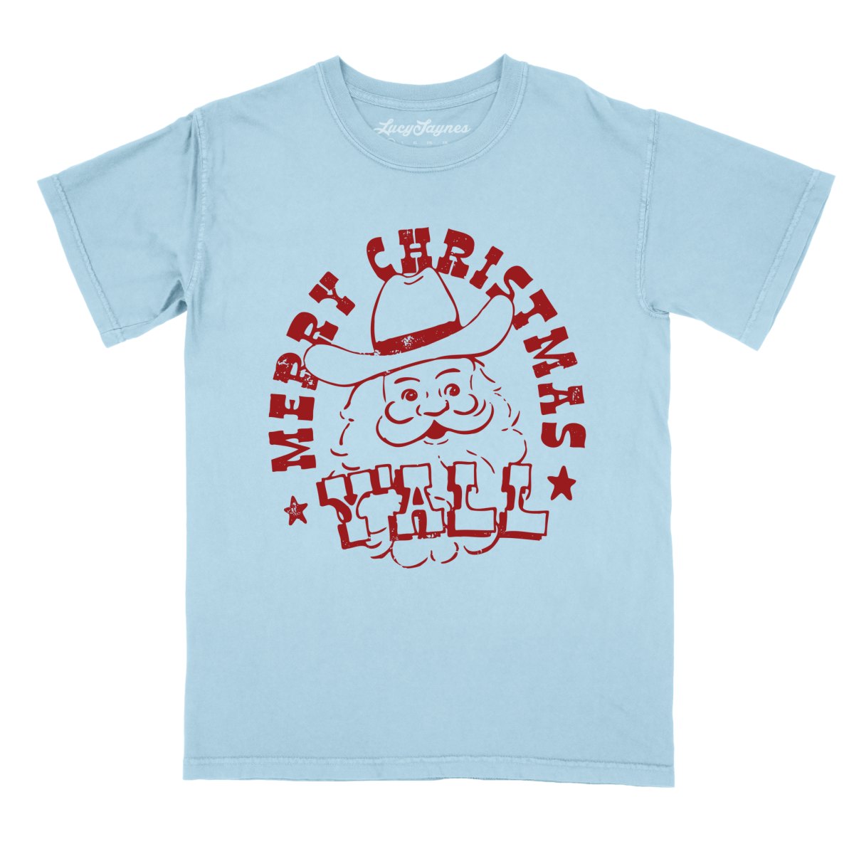 Merry Christmas Y'all Comfort Colors Tee