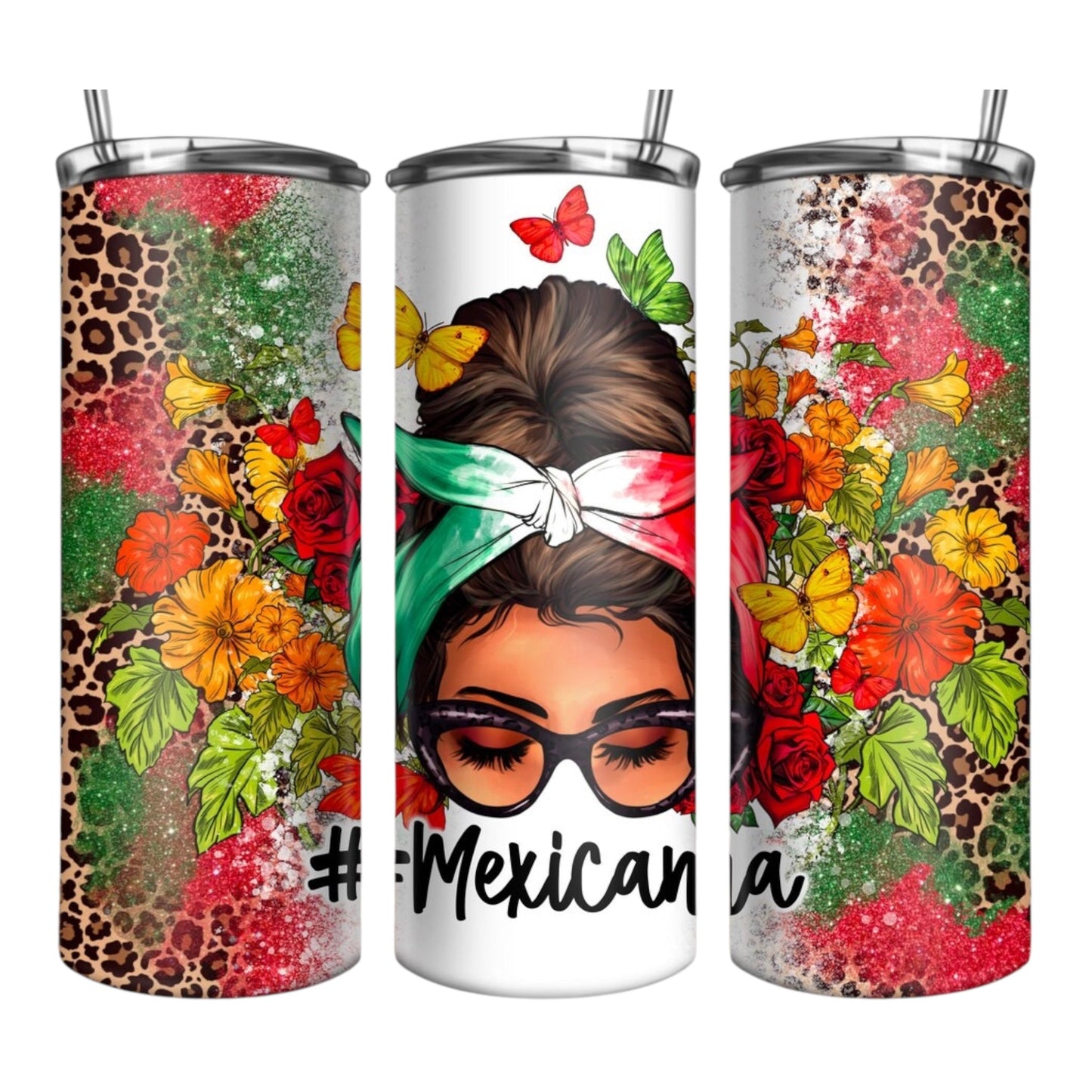 Mexicana Messy Bun Stainless Steel Tumbler