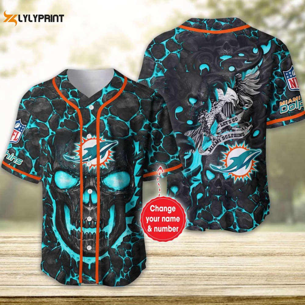 Miami Dolphins Personalized Baseball Jersey Fan Gifts - lylyprint.com