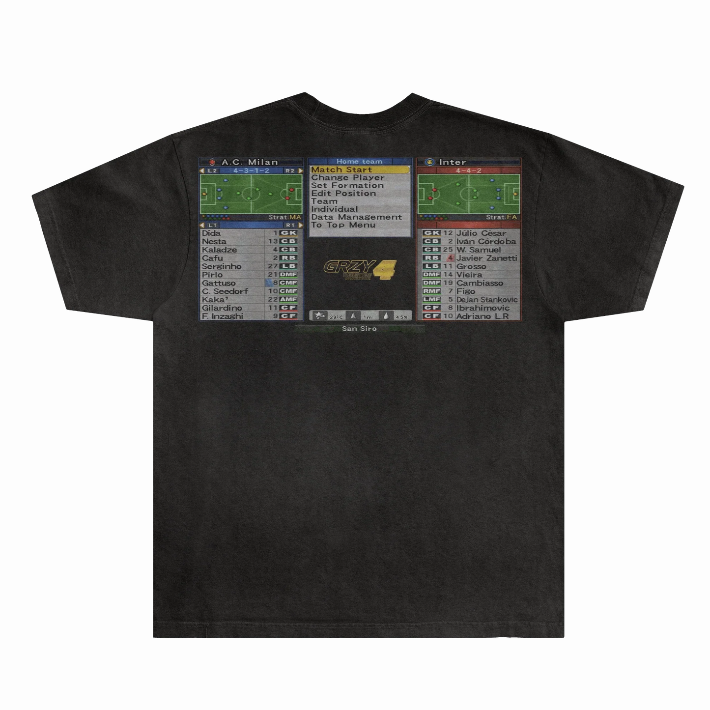 Milan Derby PES Classics Tee Style001