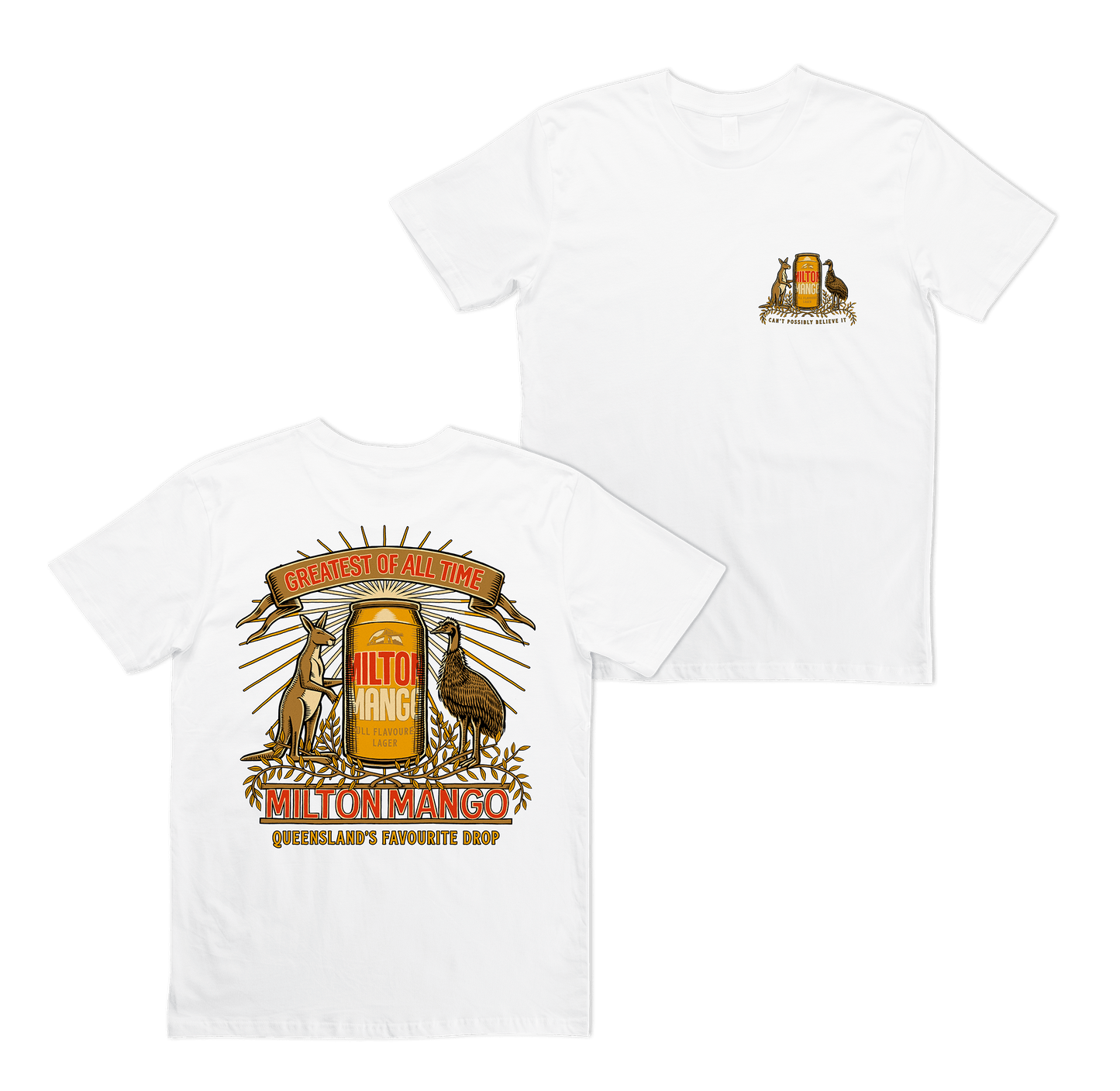 GOAT of Arms Tee White