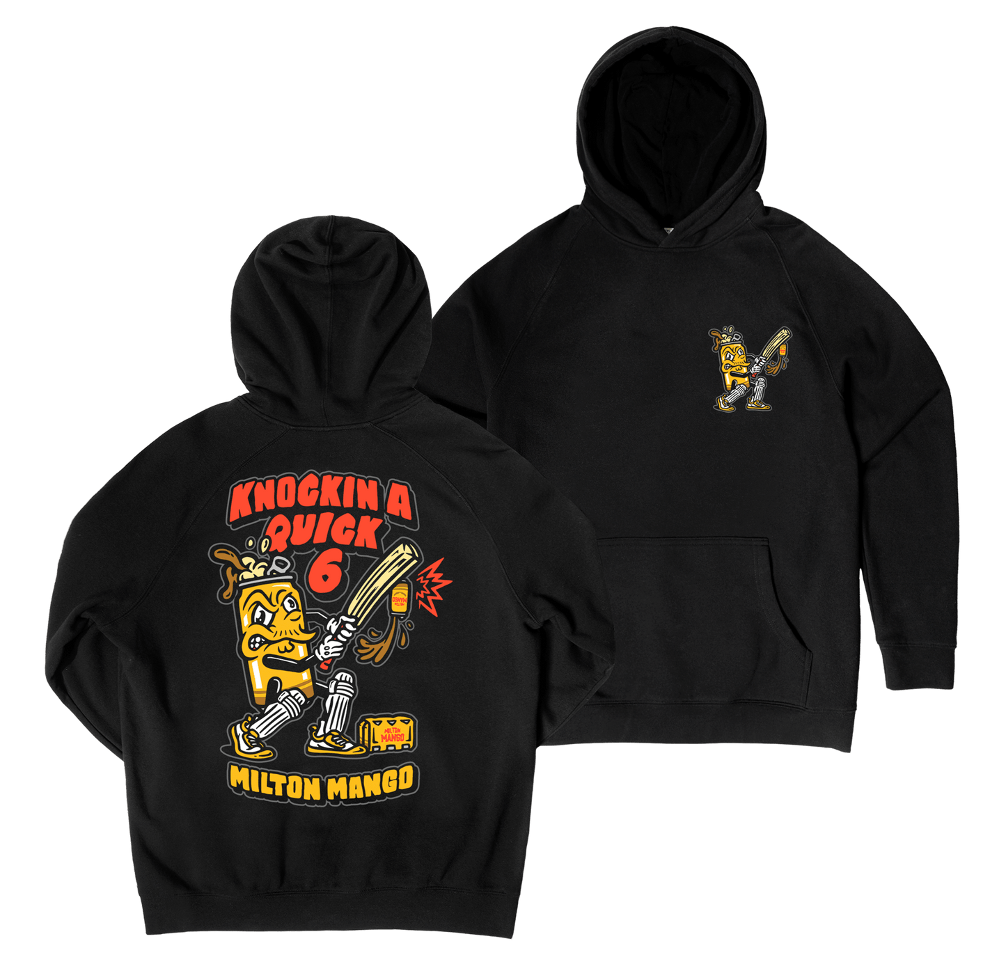 Knockin' a Quick Six Hoodie Black