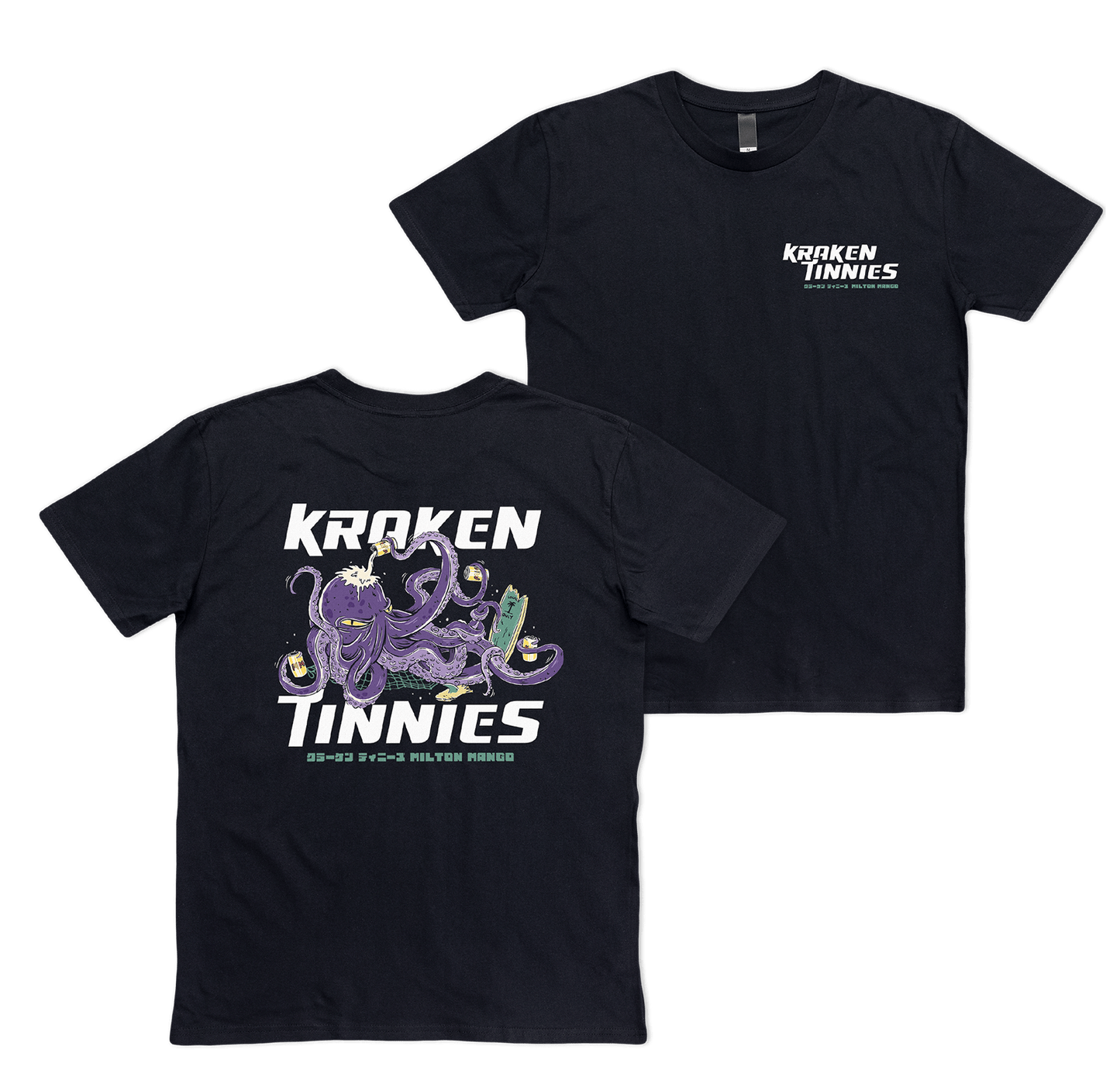 Kraken Tinnies Tee Black