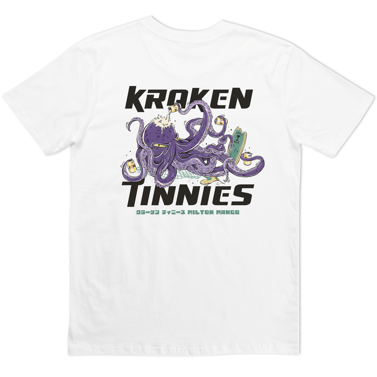 Kraken Tinnies Tee White