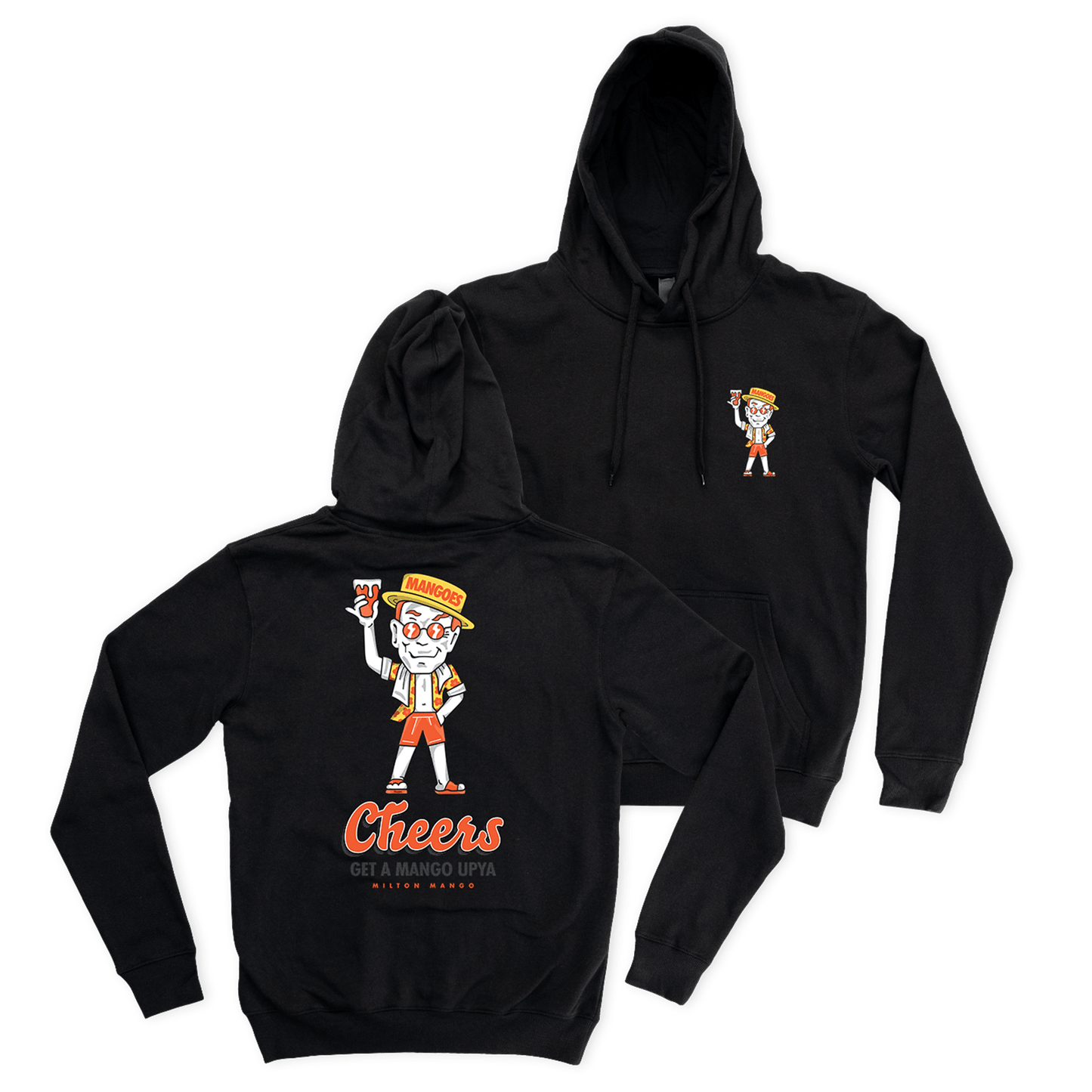 Milton Mango Man Hoodie Black