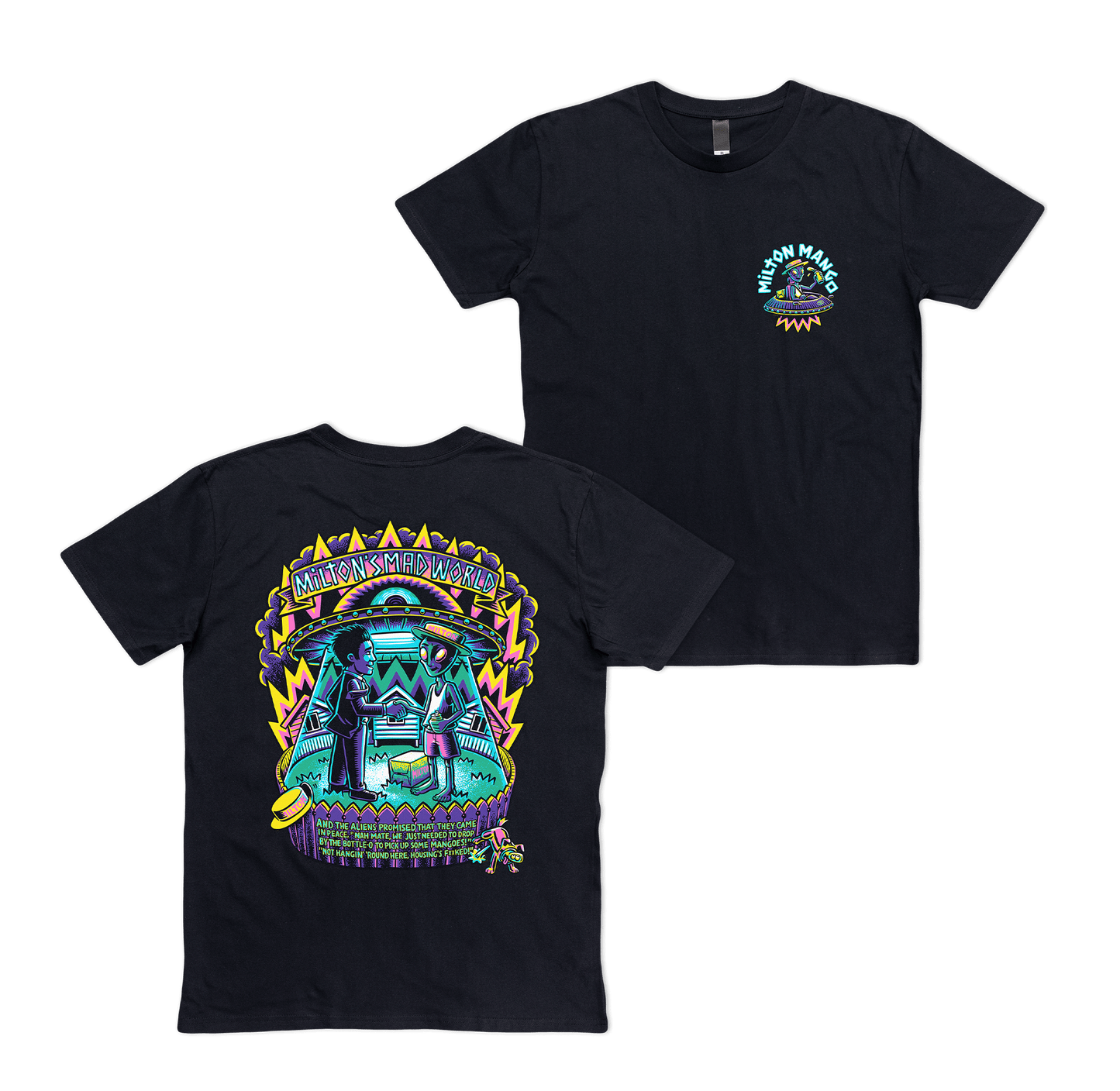 Milton Mango Run Tee Black