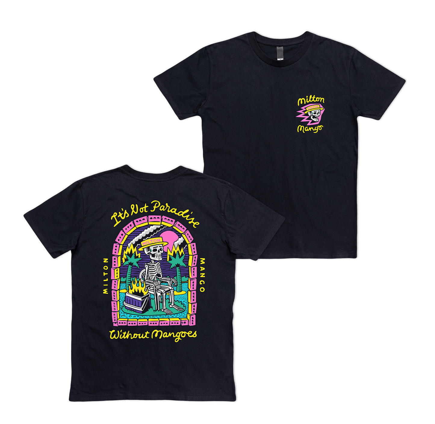 No Mangoes in Paradise Tee Black