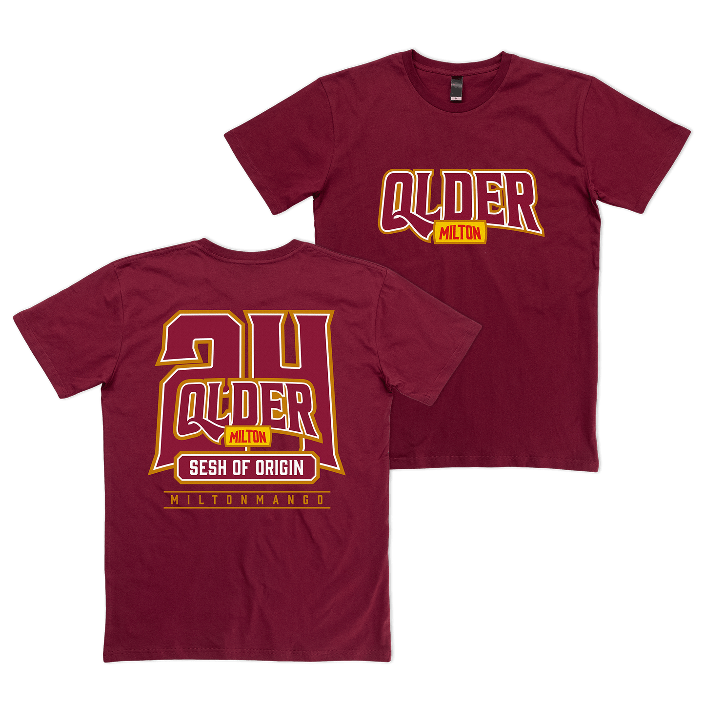 QLDER 24 Tee Burgundy