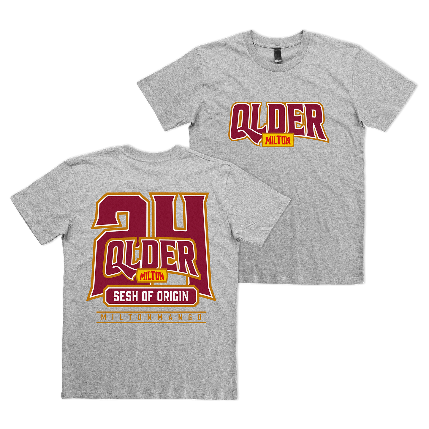 QLDER 24 Tee Grey