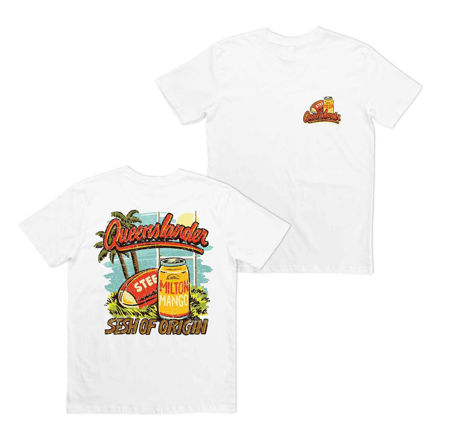 QLDER 25 Tee White
