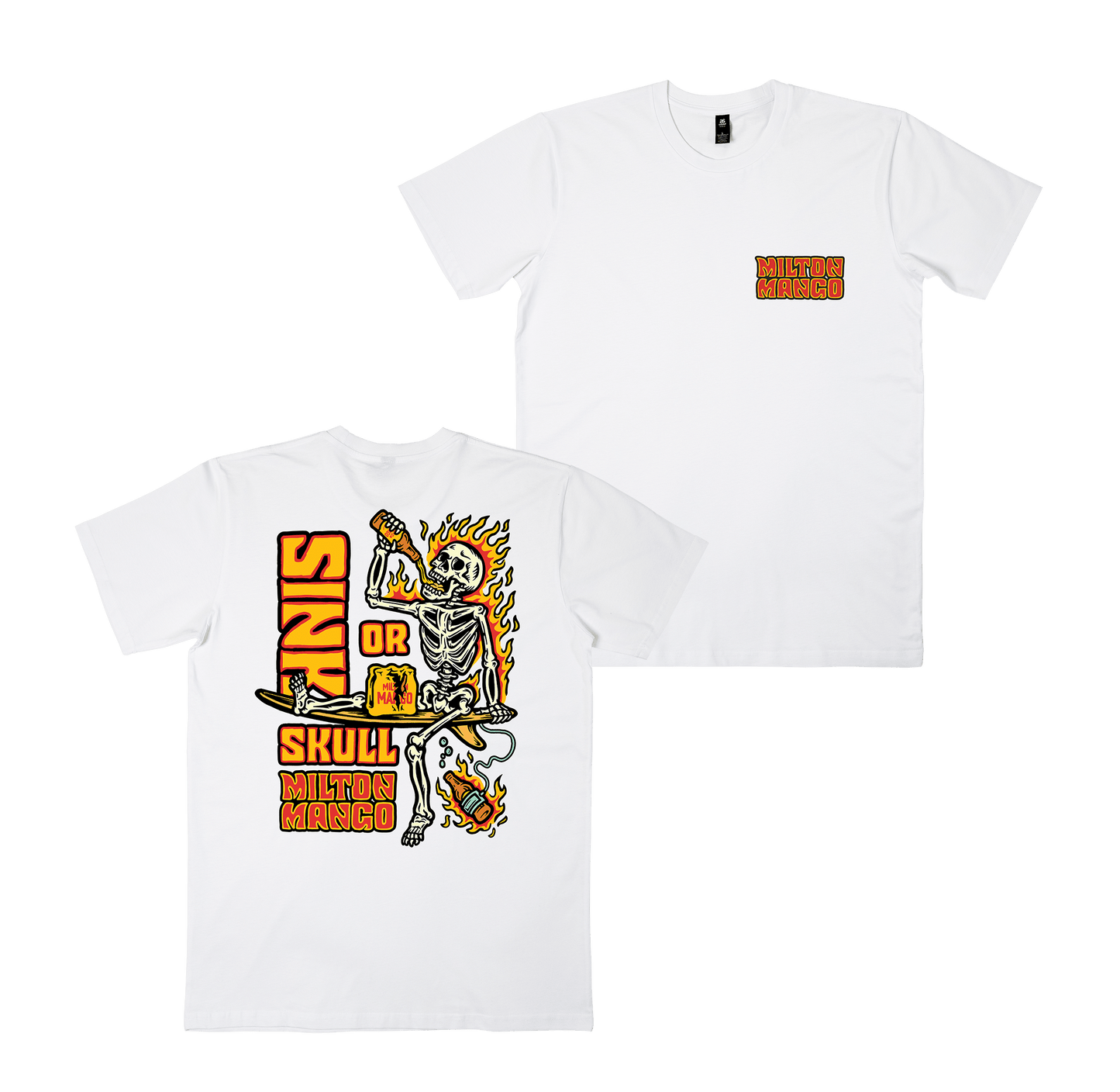 Sink or Skull Tee White