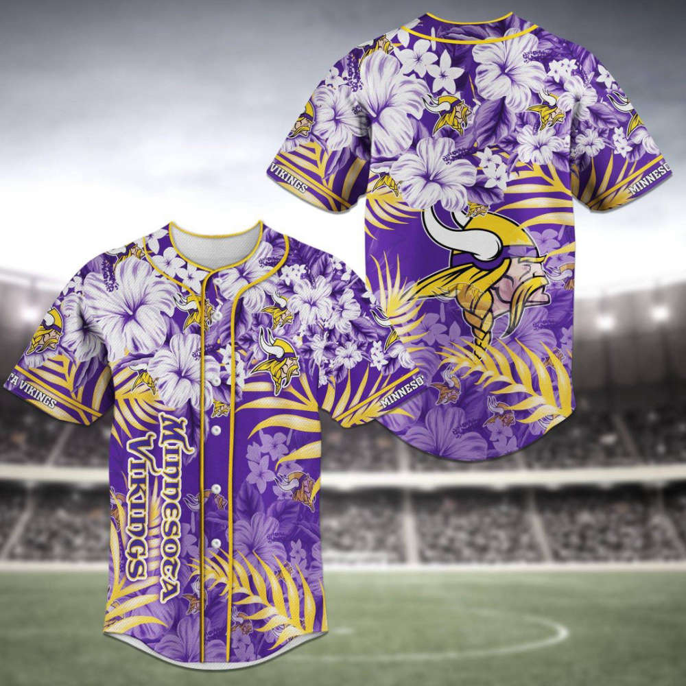 Minnesota Vikings Baseball Jersey Personalized 2023 Gift for Men Women - lylyprint.com