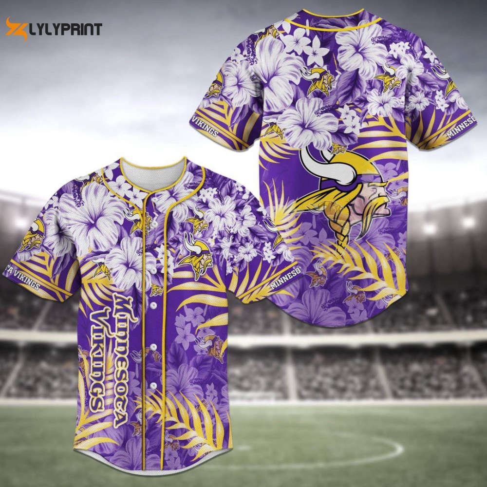 Minnesota Vikings Baseball Jersey Personalized 2023 Gift for Men Women - lylyprint.com