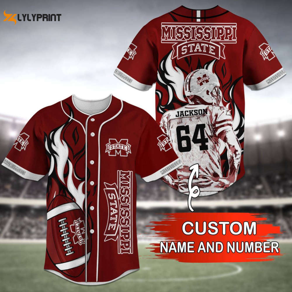 Mississippi State Bulldogs Baseball Jersey Personalized 2023 Gift For Men Women - lylyprint.com