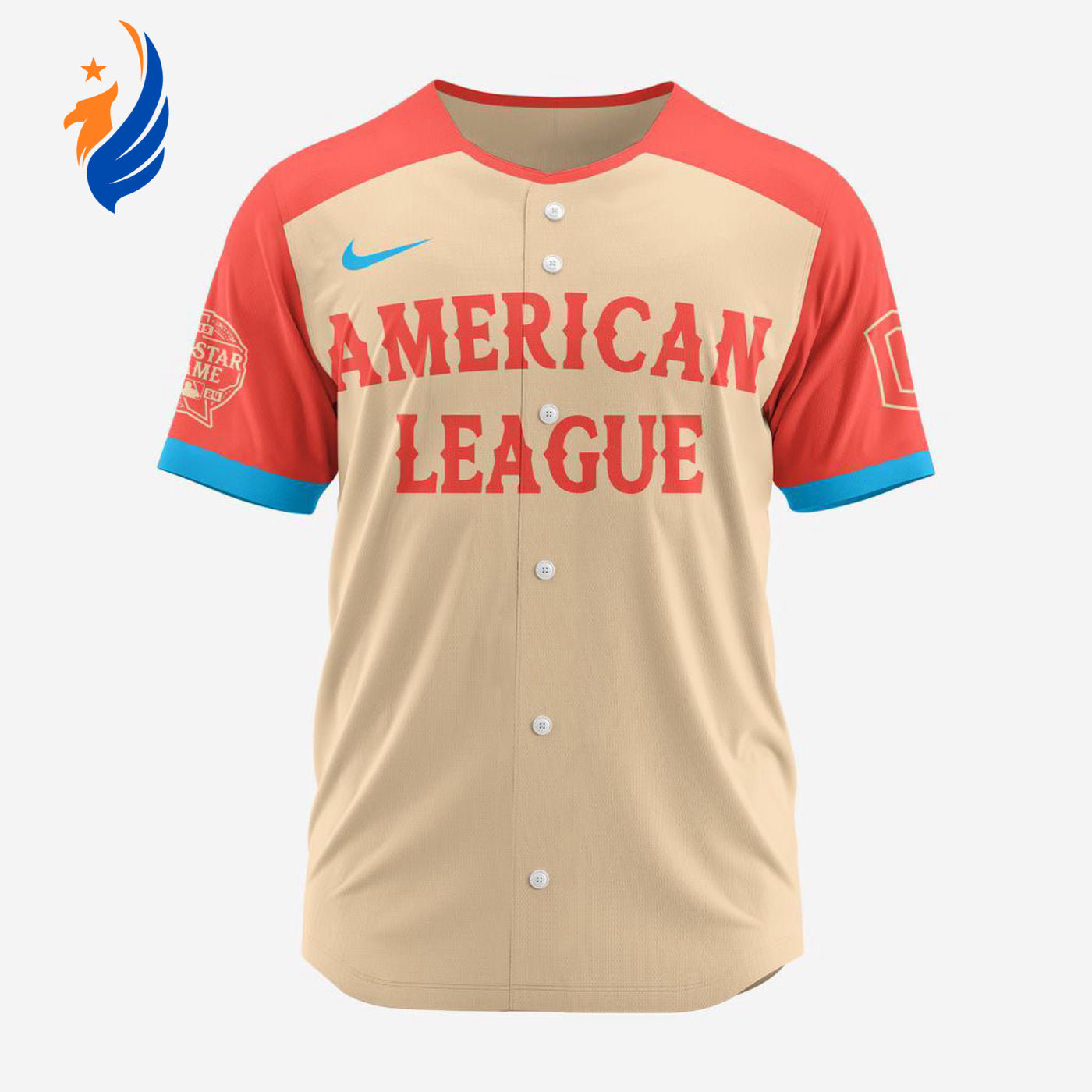 MLB Cleveland Guardians Personalized 2024 All Star Game Baseball Jersey - Bafud