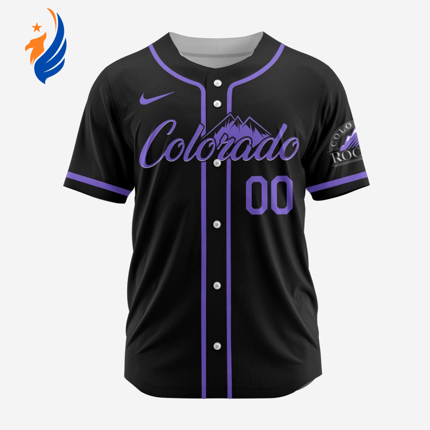 MLB Colorado Rockies Personalized Alternate Design Concept Baseball Jersey 2404 - Bafud