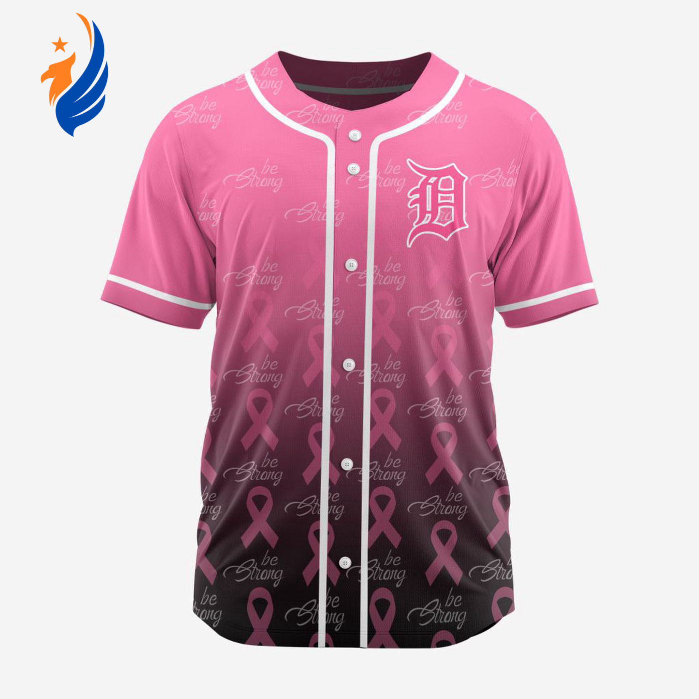 MLB Detroit Tigers Special Pink Design Fight Breast Cancer Baseball Jersey Gift for Men Women - Bafud