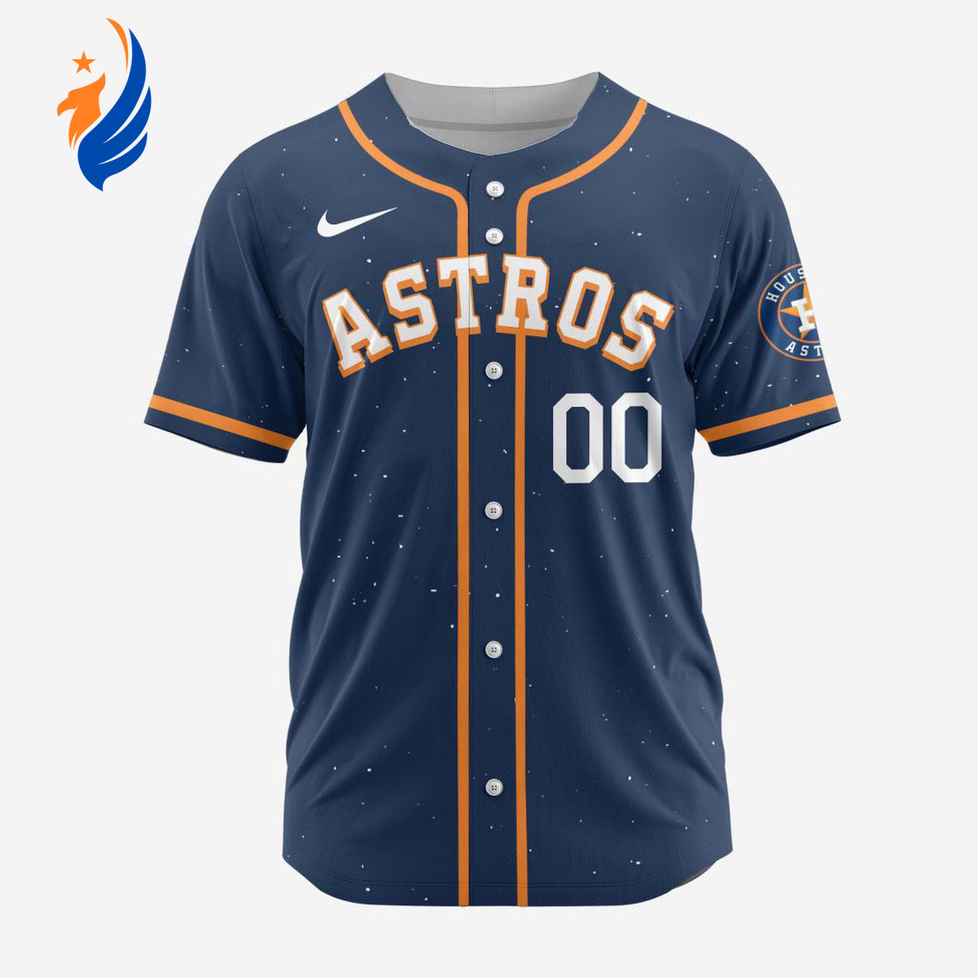 MLB Houston Astros Personalized Alternate Design Concept Baseball Jersey 2404 - Bafud
