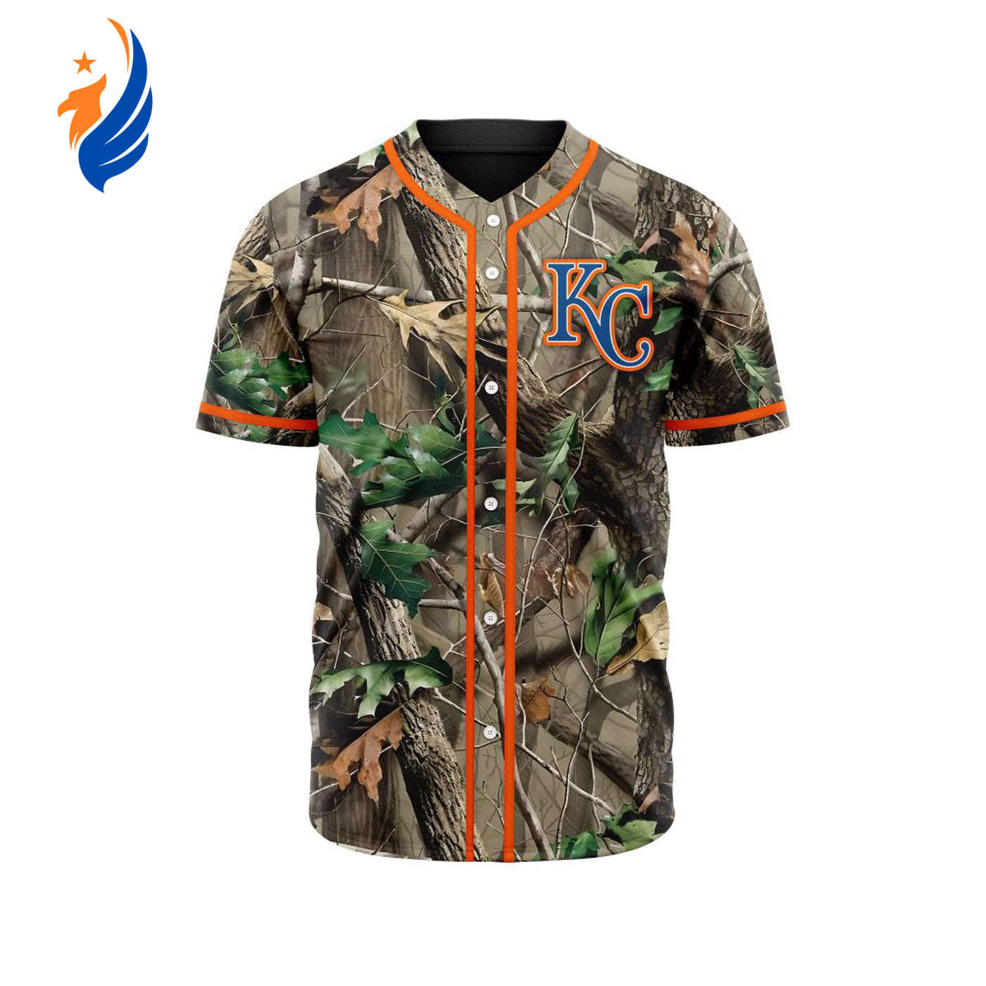 MLB Kansas City Royals Special Realtree Camo Hunting Baseball Jersey Gift for Men Women - Bafud
