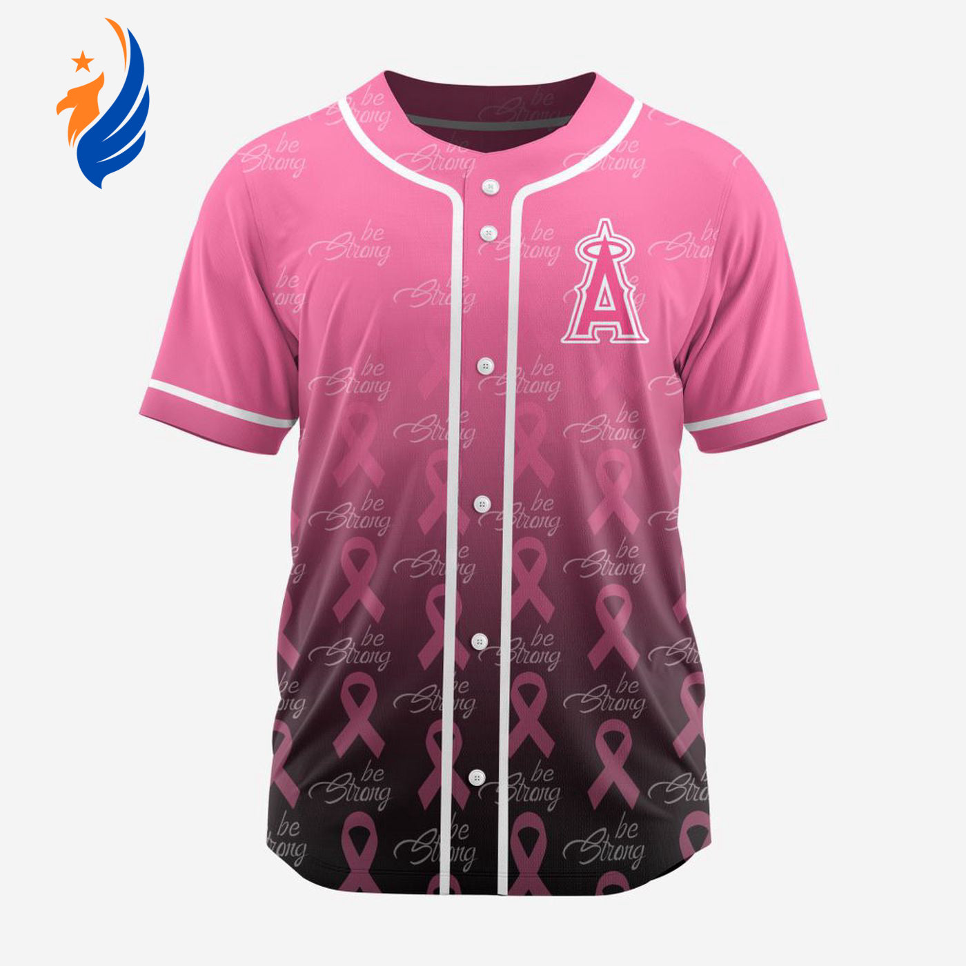 MLB Los Angeles Angels Special Pink Design Fight Breast Cancer Baseball Jersey Gift for Men Women - Bafud
