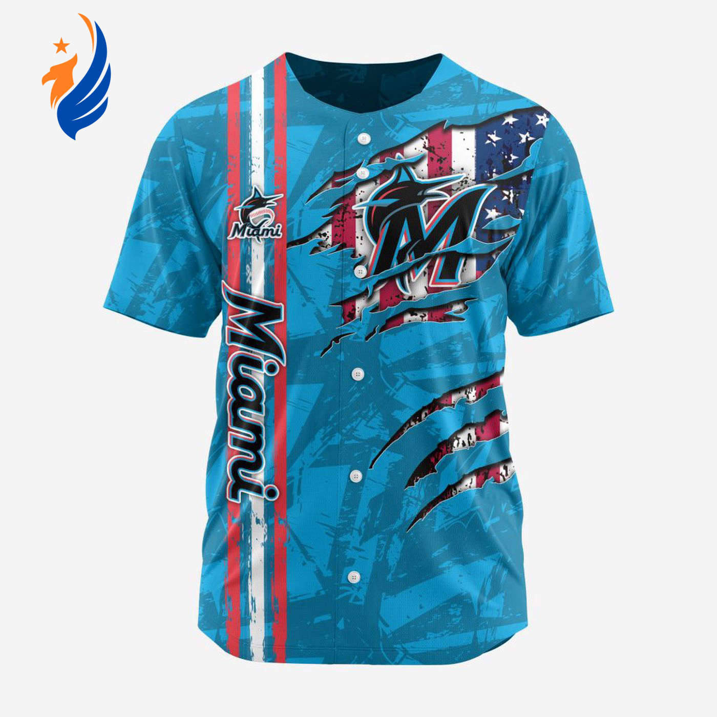 MLB Miami Marlins Special Design Baseball Jersey Gift for Men Women - Bafud