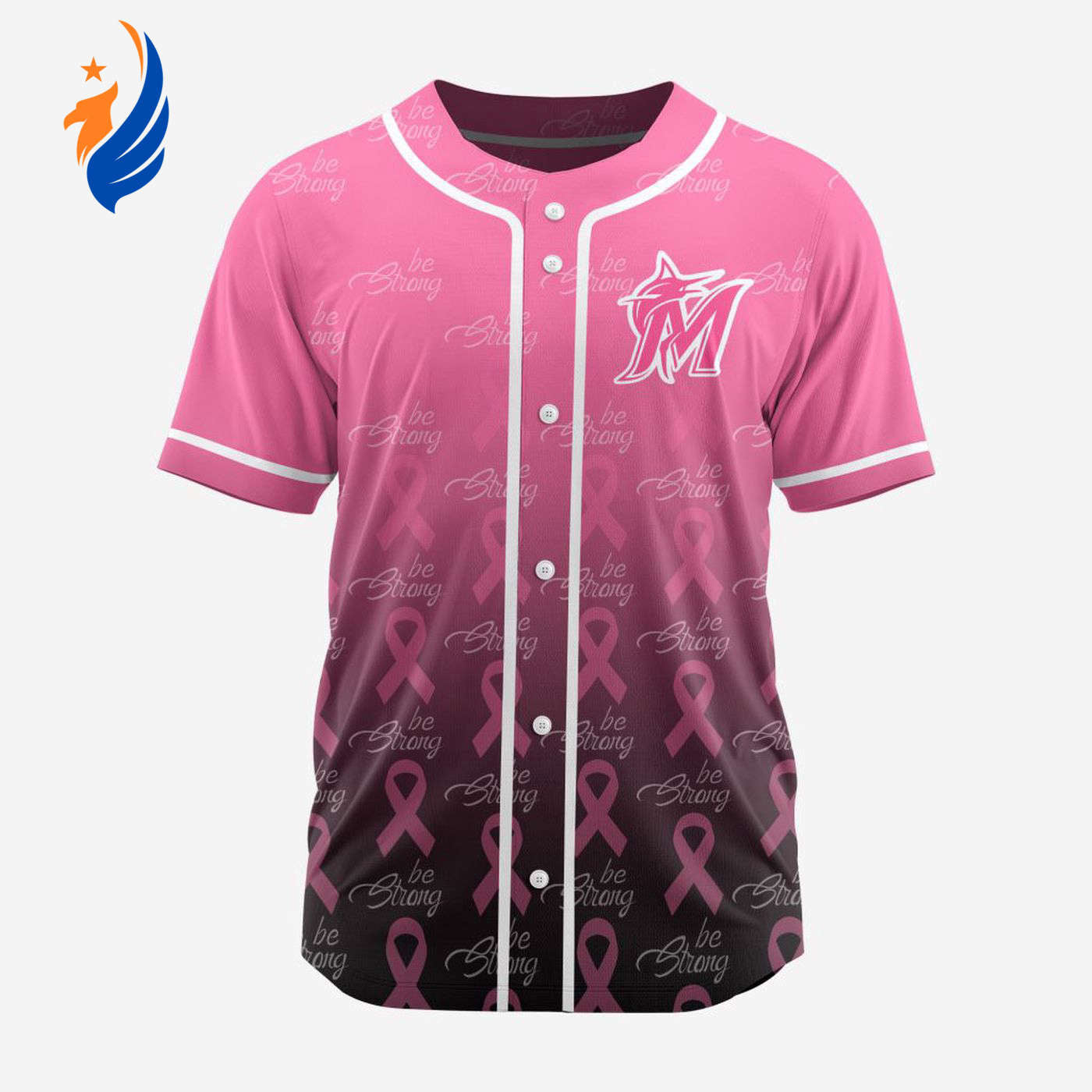MLB Miami Marlins Special Pink Design Fight Breast Cancer Baseball Jersey Gift for Men Women - Bafud
