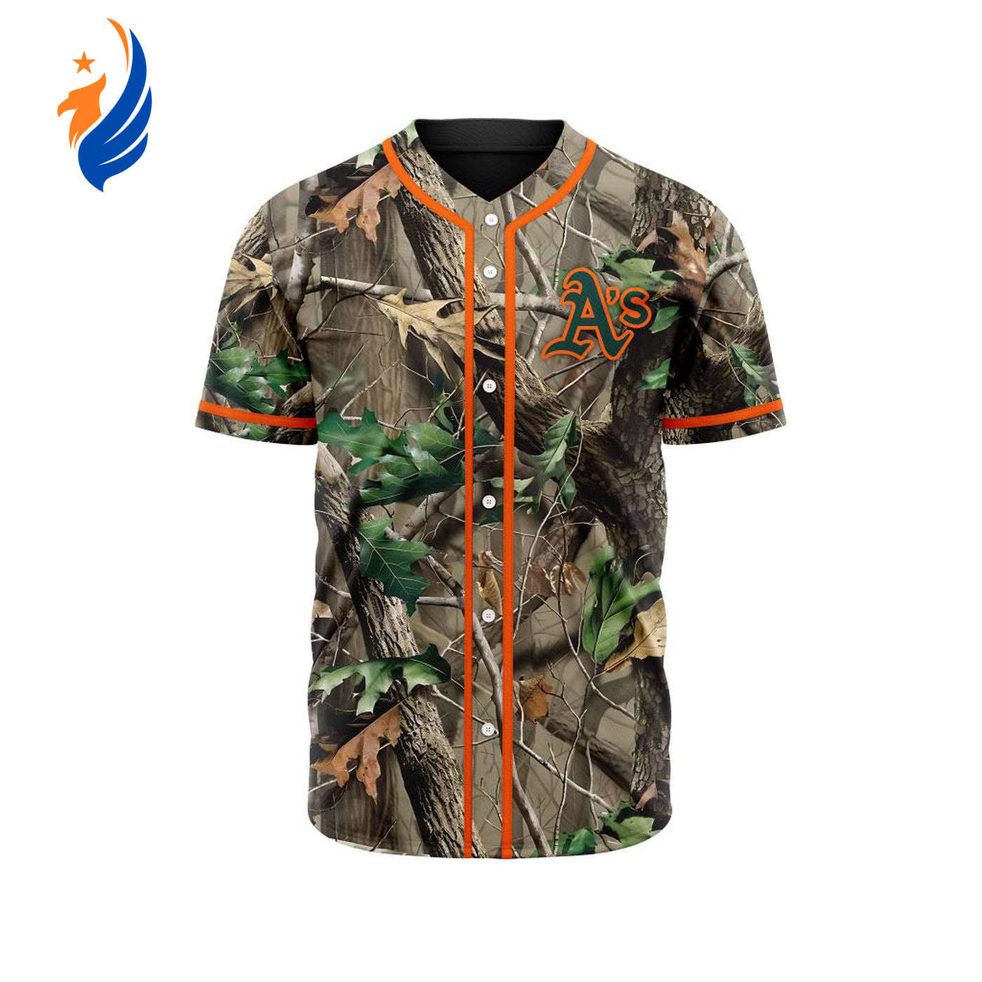 MLB Oakland Athletics Special Realtree Camo Hunting Baseball Jersey Gift for Men Women - Bafud