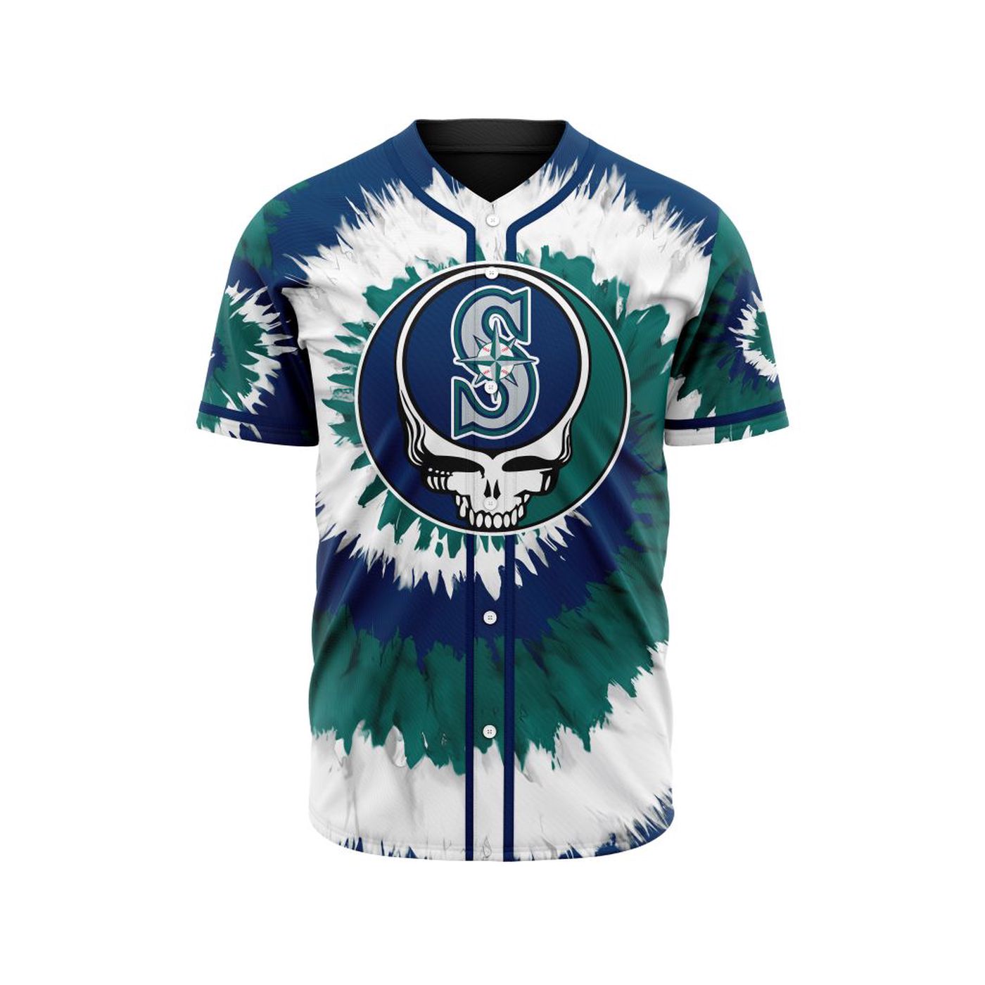 MLB Seattle Mariners Special Grateful Dead Design Baseball Jersey Gift for Men Women - Bafud