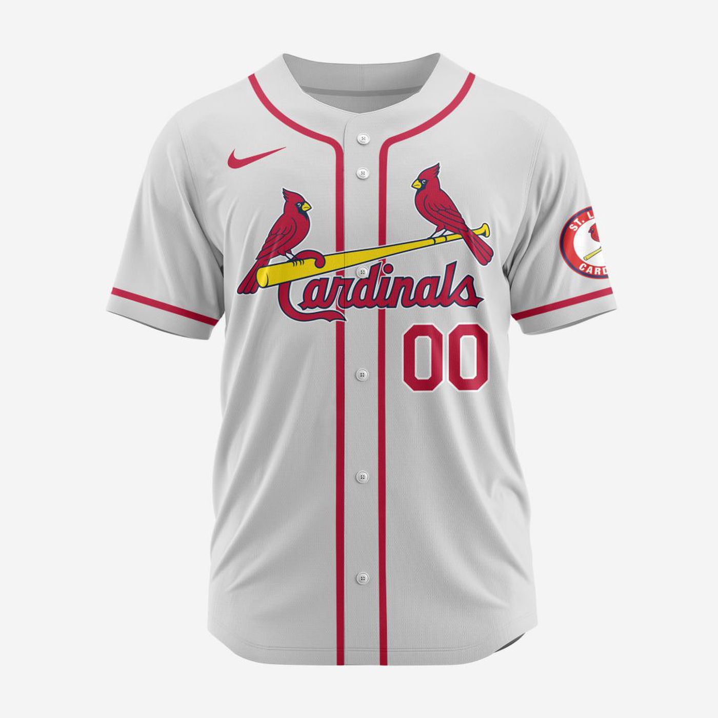 MLB St. Louis Cardinals Personalized Alternate Design Concept Baseball Jersey 2403 - Bafud