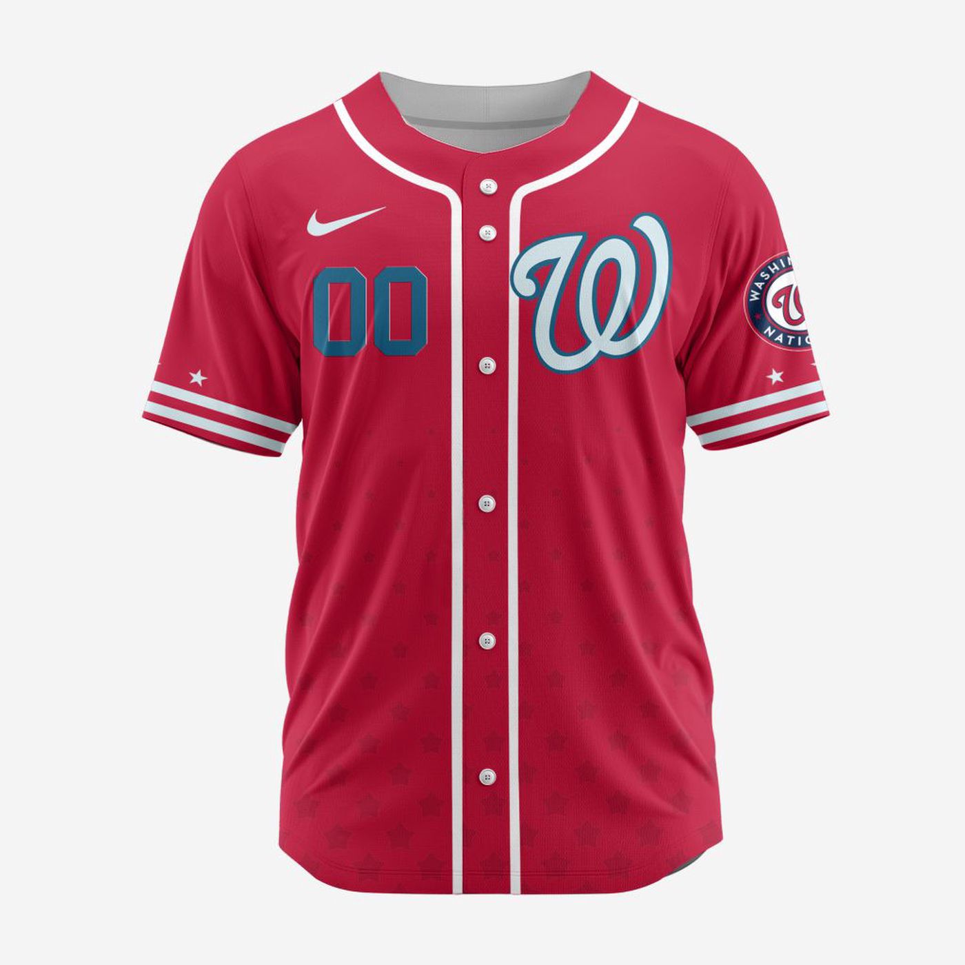 MLB Washington Nationals Personalized Alternate Design Concept Baseball Jersey 2403 - Bafud