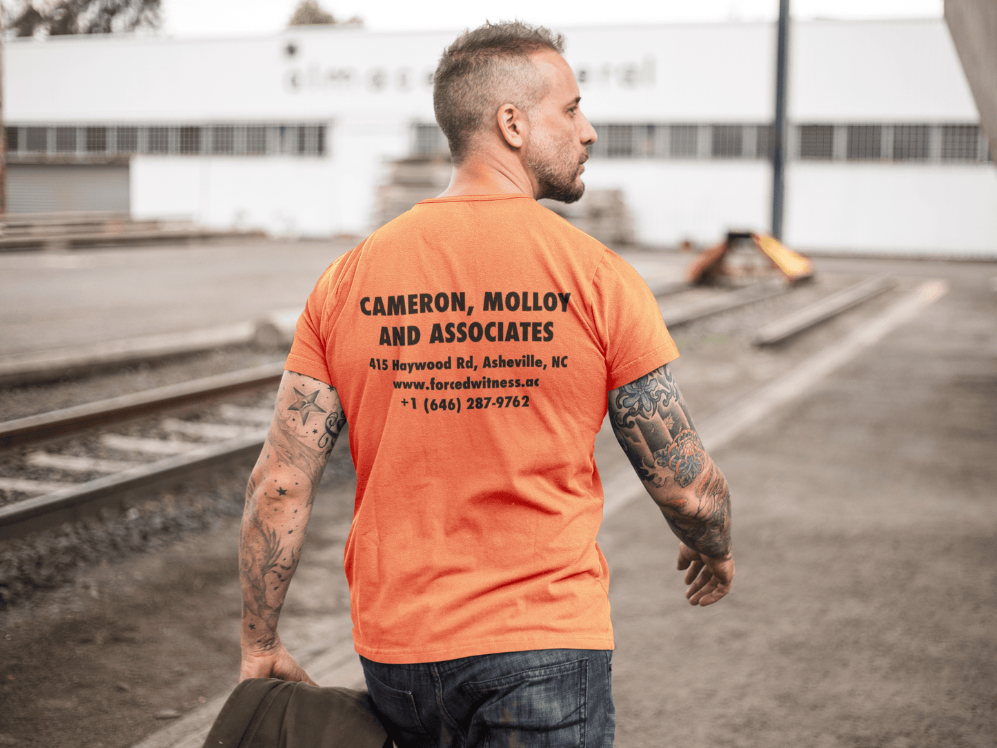 Alex Cameron  / Construction tee - Orange