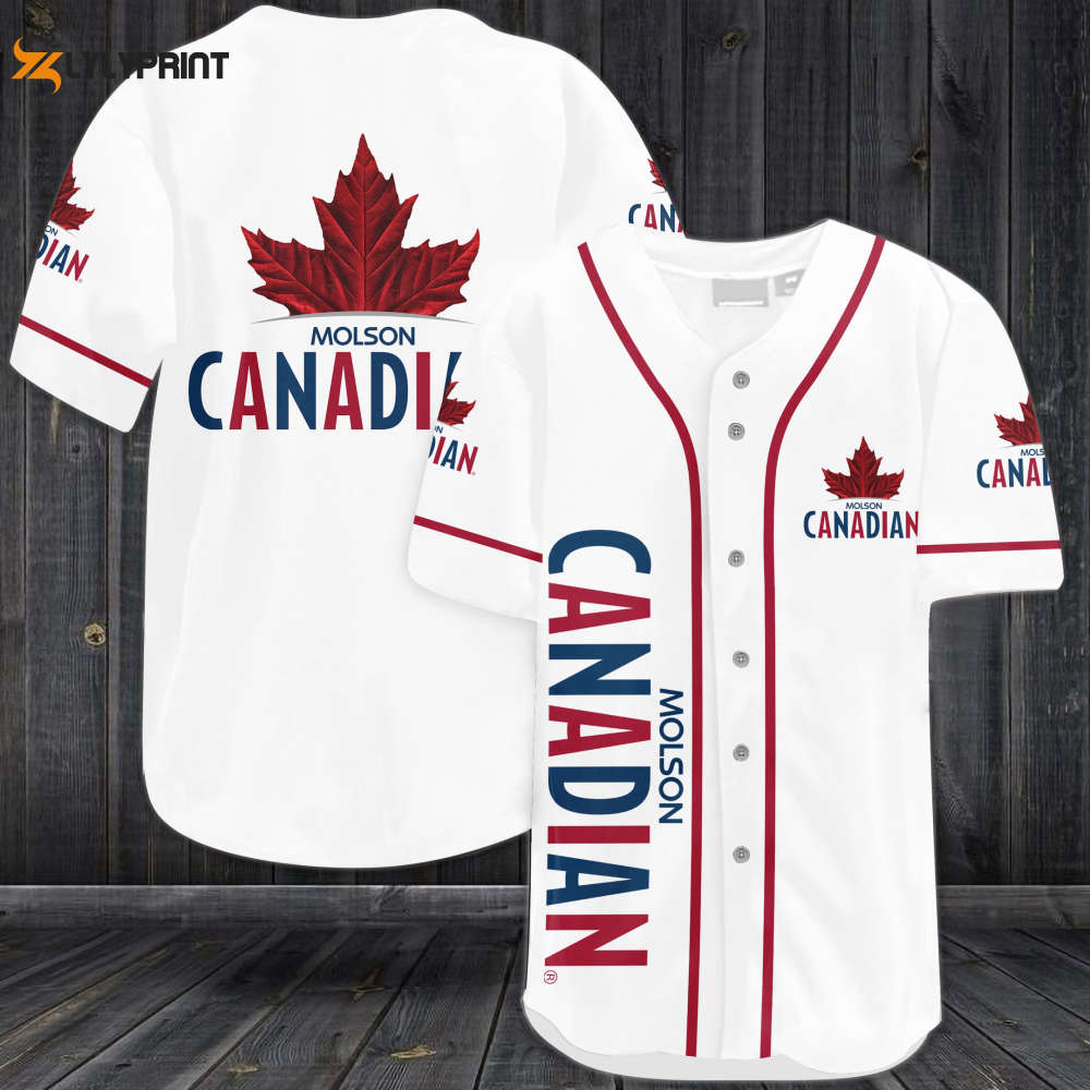 Molson Canadian Baseball Jersey - Perfect Gift for Men and Women who Love Baseball! - lylyprint.com