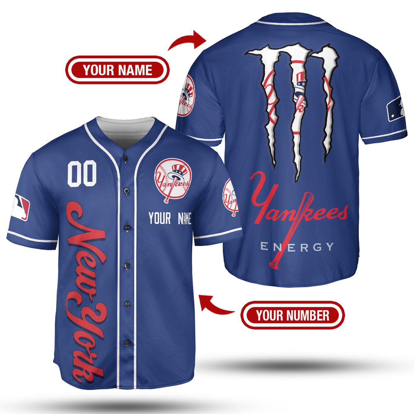 Personalized Monster Energy Drink MLB Baseball Jersey Collection Shirt – Exclusive Team Designs - Gift for Men Women - lylyprint.com