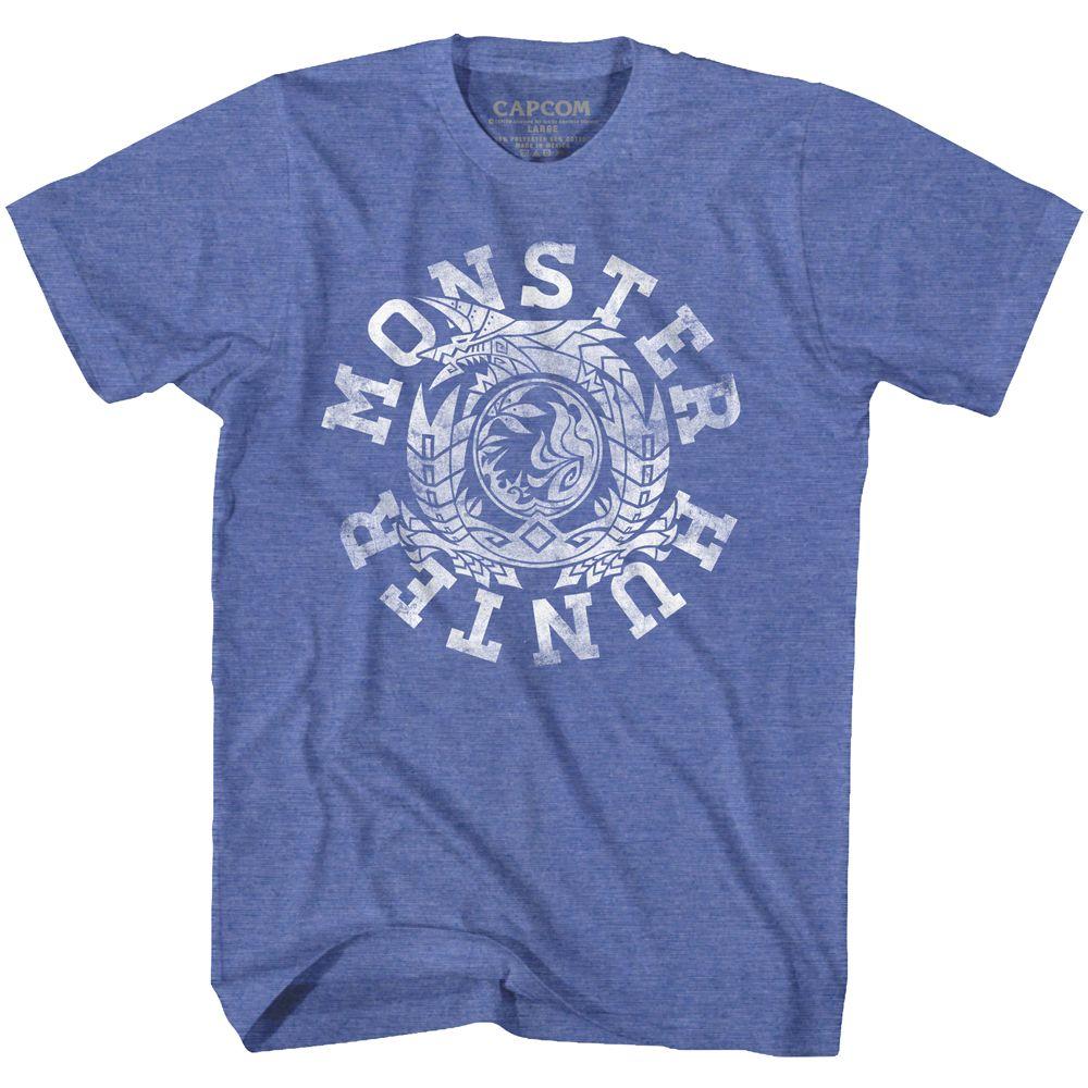 Monster Hunter Mh Circle White Ink Big and Tall T-Shirt