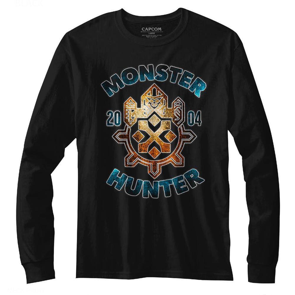 Monster Hunter Monsterhunter Long Sleeve Boyfriend Tee