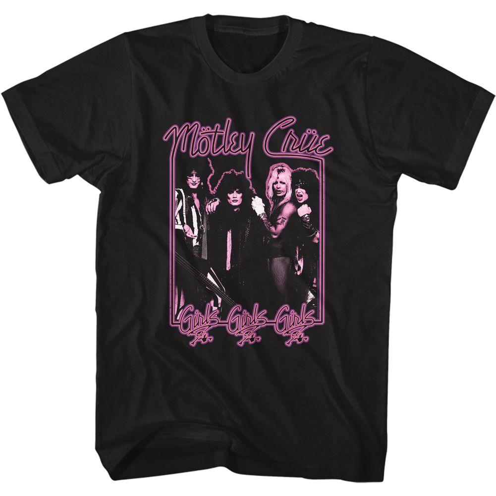 Motley Crue Girls Girls Girls Neon T-Shirt