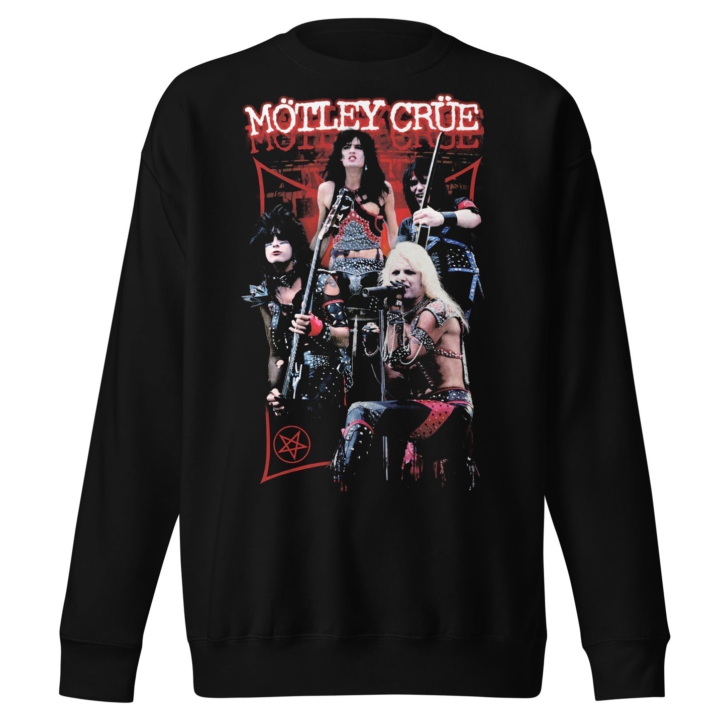 Motley Crue Live Jumbo Print Sweatshirt