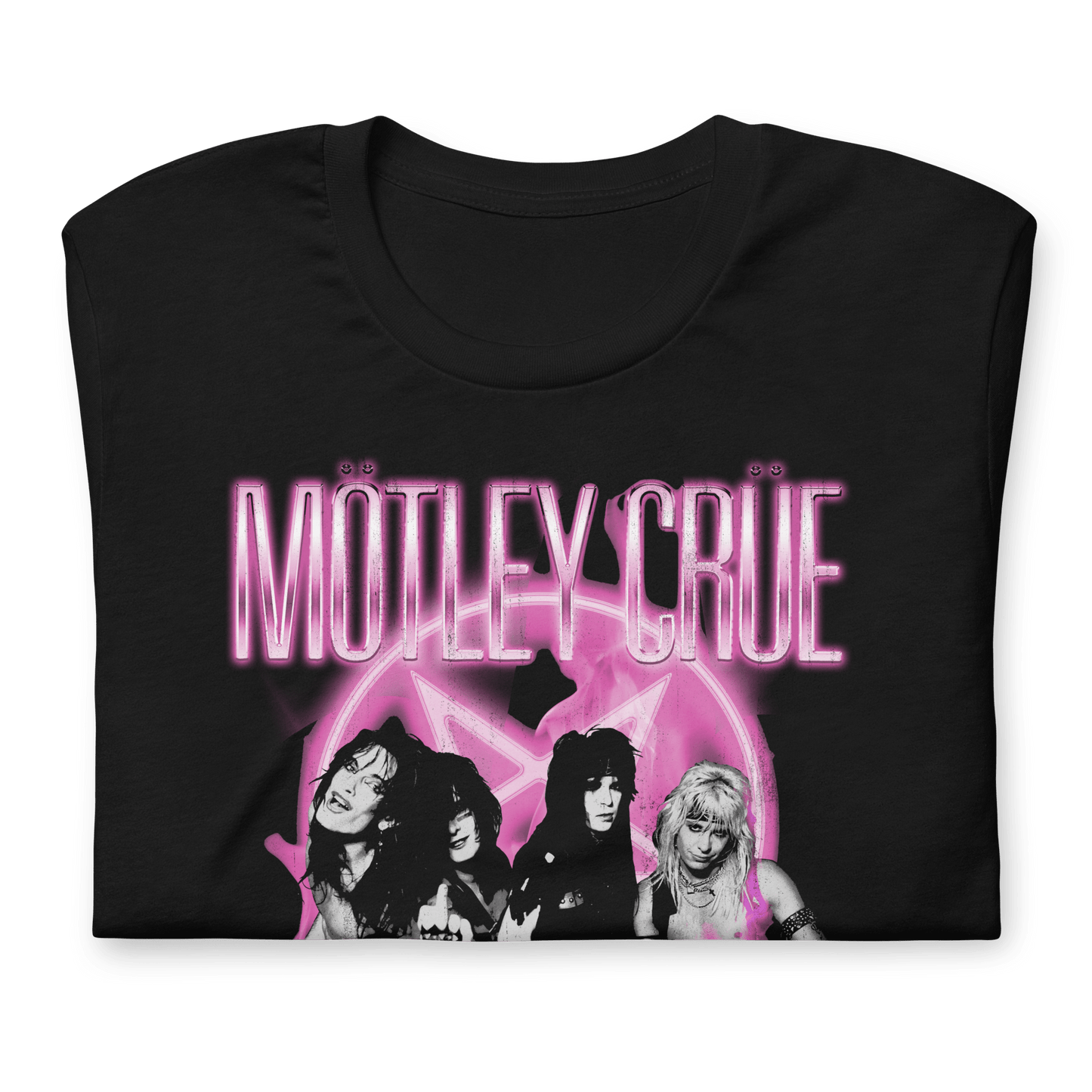 Motley Crue - Neon Pink T-Shirt