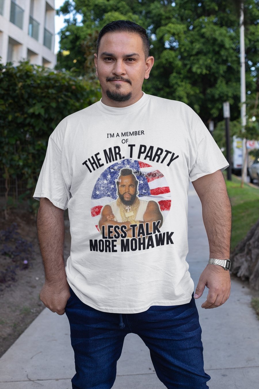 Mr. T Less Talk More Mohawk T-Shirt